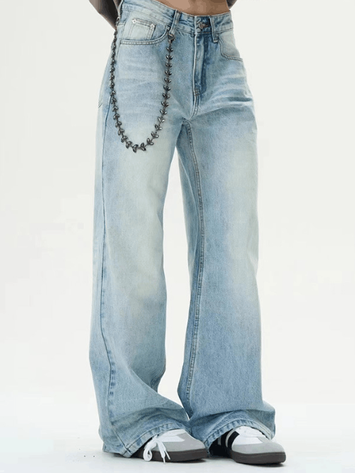 Japanese Brand × Jean American retro washed straight versatile handsome jeans Size US 32 / EU 48 - 4 Thumbnail