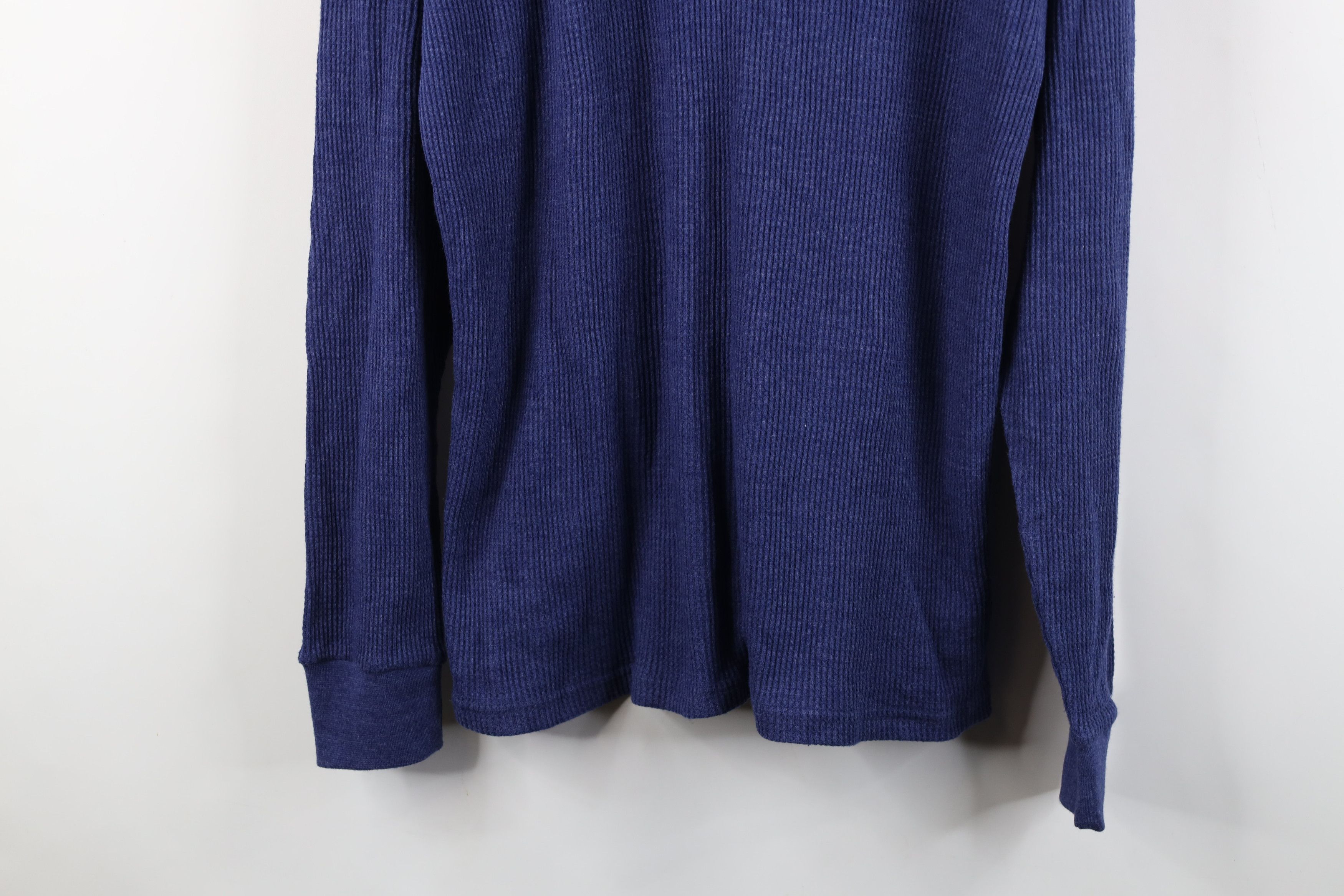 Vintage Vintage 90s Y2K Streetwear Waffle Knit Henley T-Shirt Size US L / EU 52-54 / 3 - 3 Thumbnail