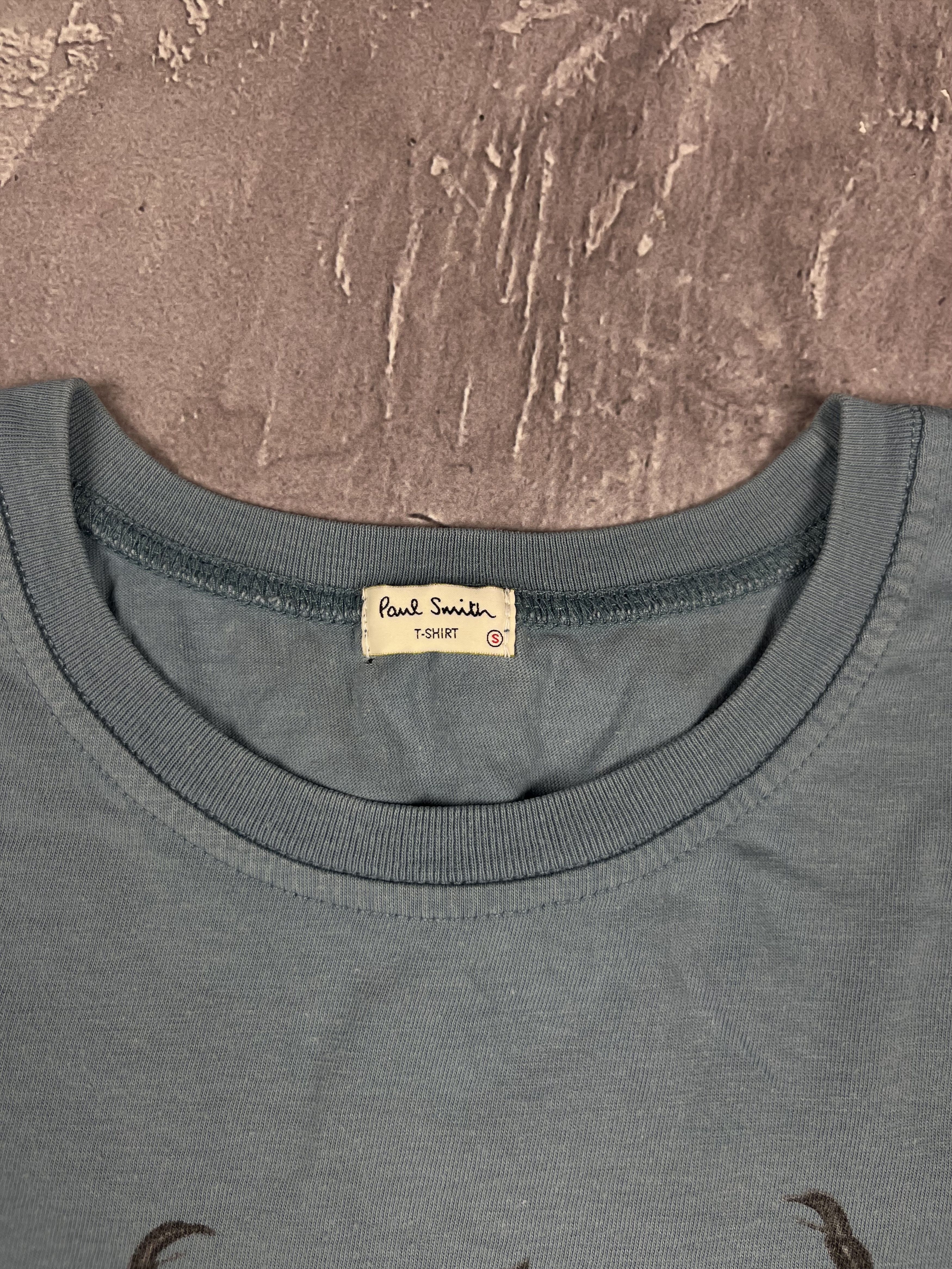 Paul Smith Paul Smith Skull Beetle Graphic T-Shirt Blue Tee Size US S / EU 44-46 / 1 - 3 Thumbnail