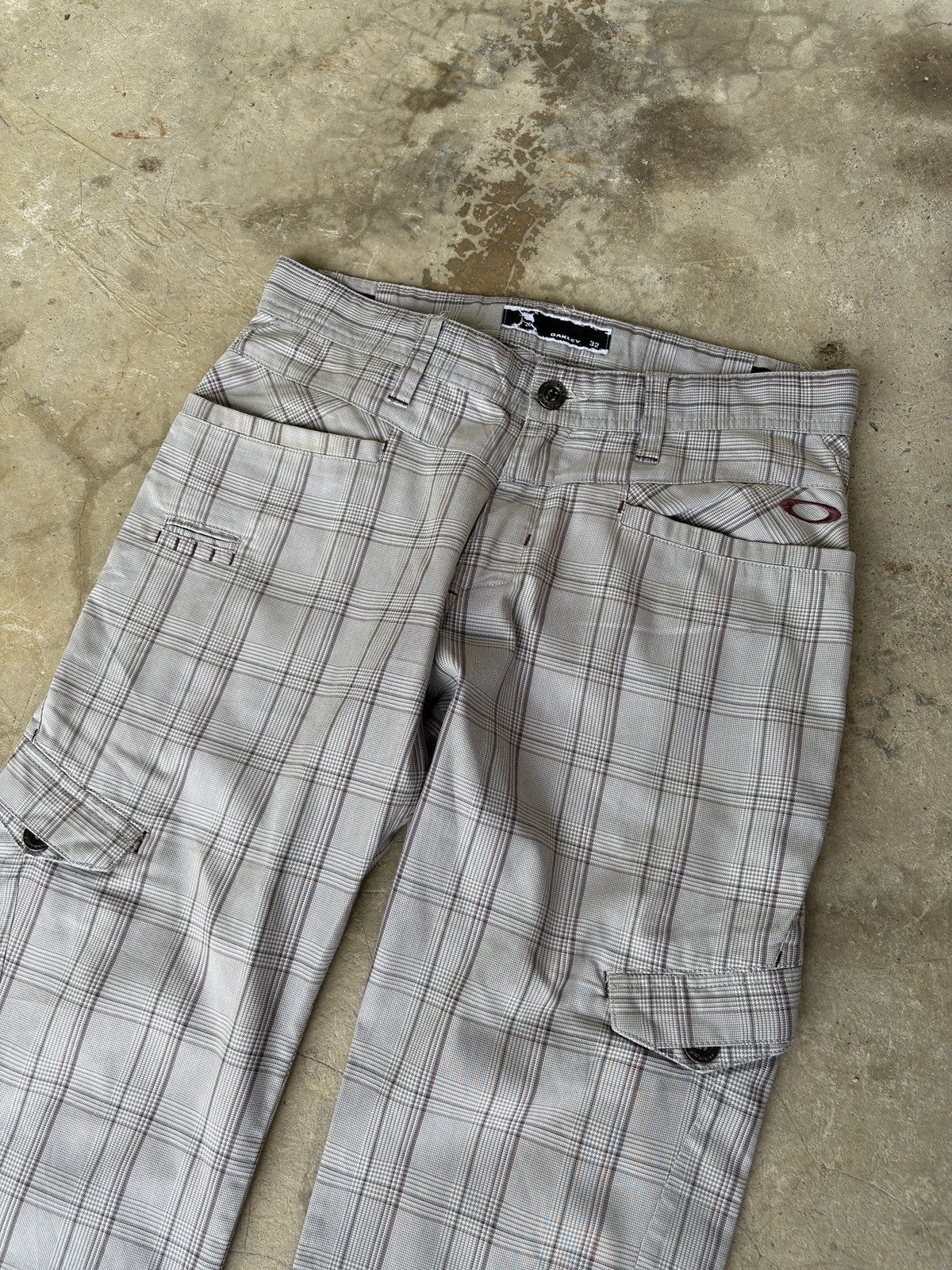 Oakley Oakley Vintage Y2K Cargo Golf Pant Plaid Checked waist 32 Size US 32 / EU 48 - 3 Thumbnail
