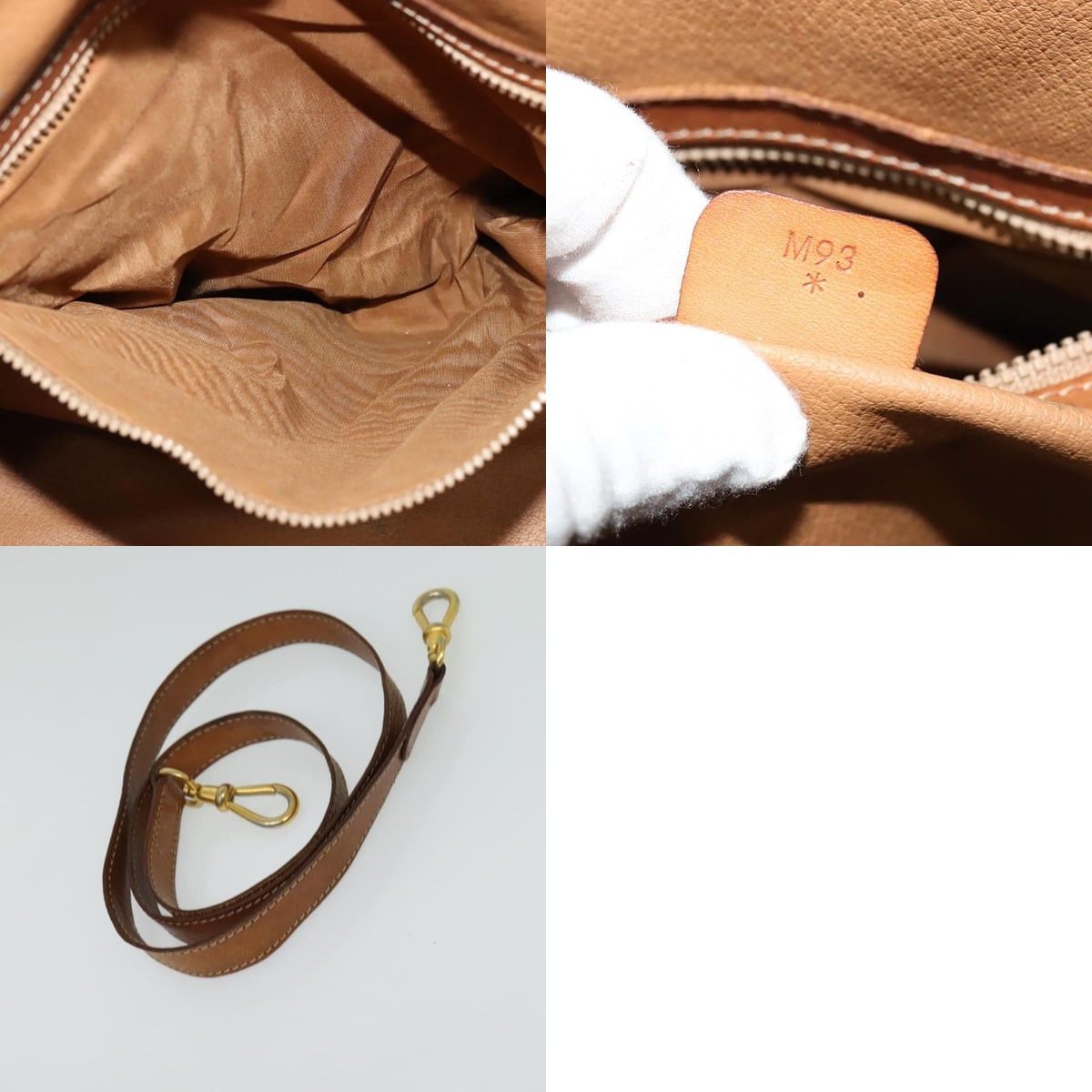 Celine CELINE Macadam Canvas Hand Bag Pvc Leather Brown Gold Size ONE SIZE - 12 Thumbnail