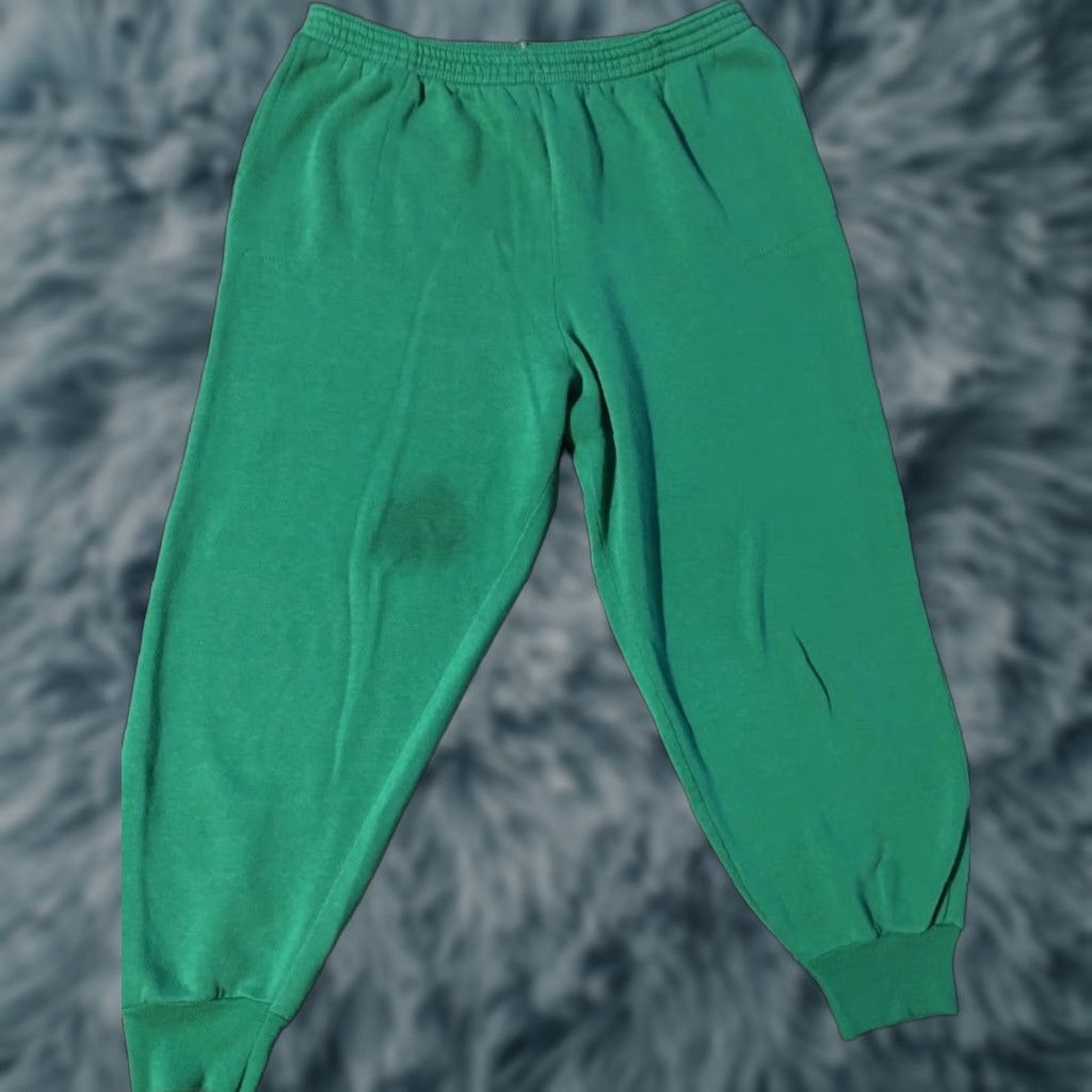 Tultex Tultex Sweatpants XL Green USA Teen Distressed 80s 90s Grunge Punk Activewear Pants Mens Size US 36 / EU 52 - 1 Thumbnail