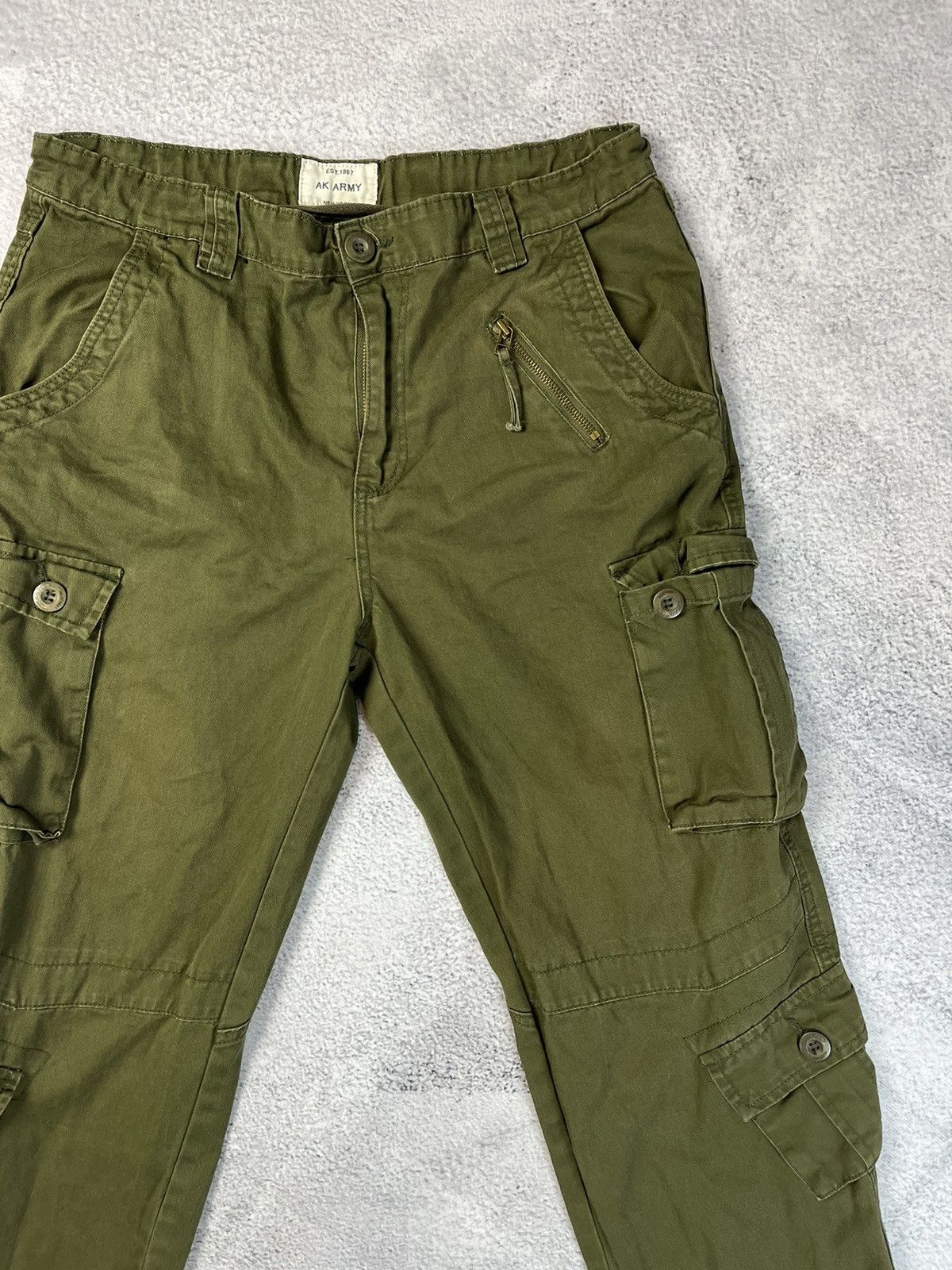 Other Vintage Military multi pocket cargo pants Y2K drill Size US 34 / EU 50 - 2 Thumbnail