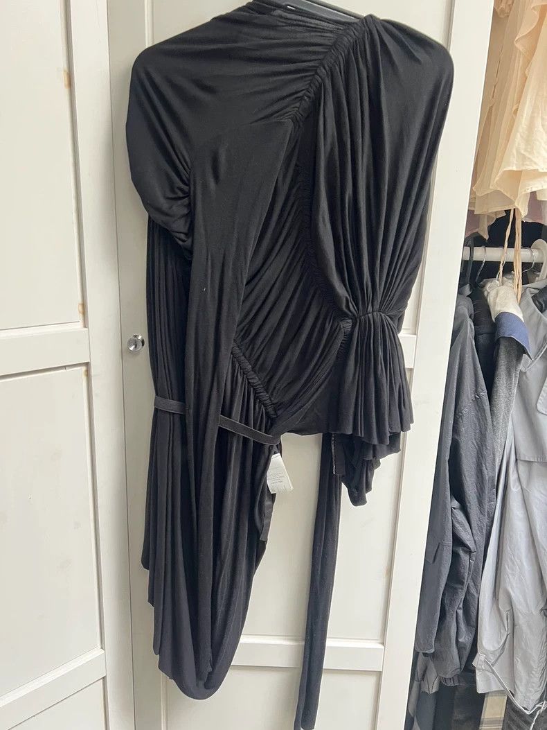 Rick Owens Rick Owens size 8 Italian knit pleated long sleeve jacket Size US M / EU 48-50 / 2 - 2 Thumbnail