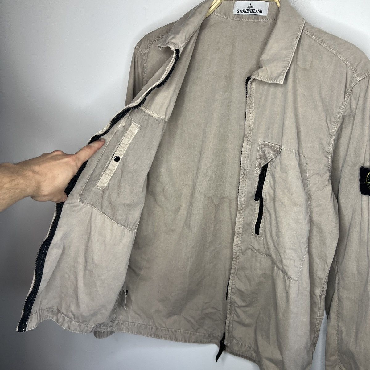Stone Island Stone Island Jacket Overshirt Beige Brown Gorpcore Classic Size US M / EU 48-50 / 2 - 11 Thumbnail