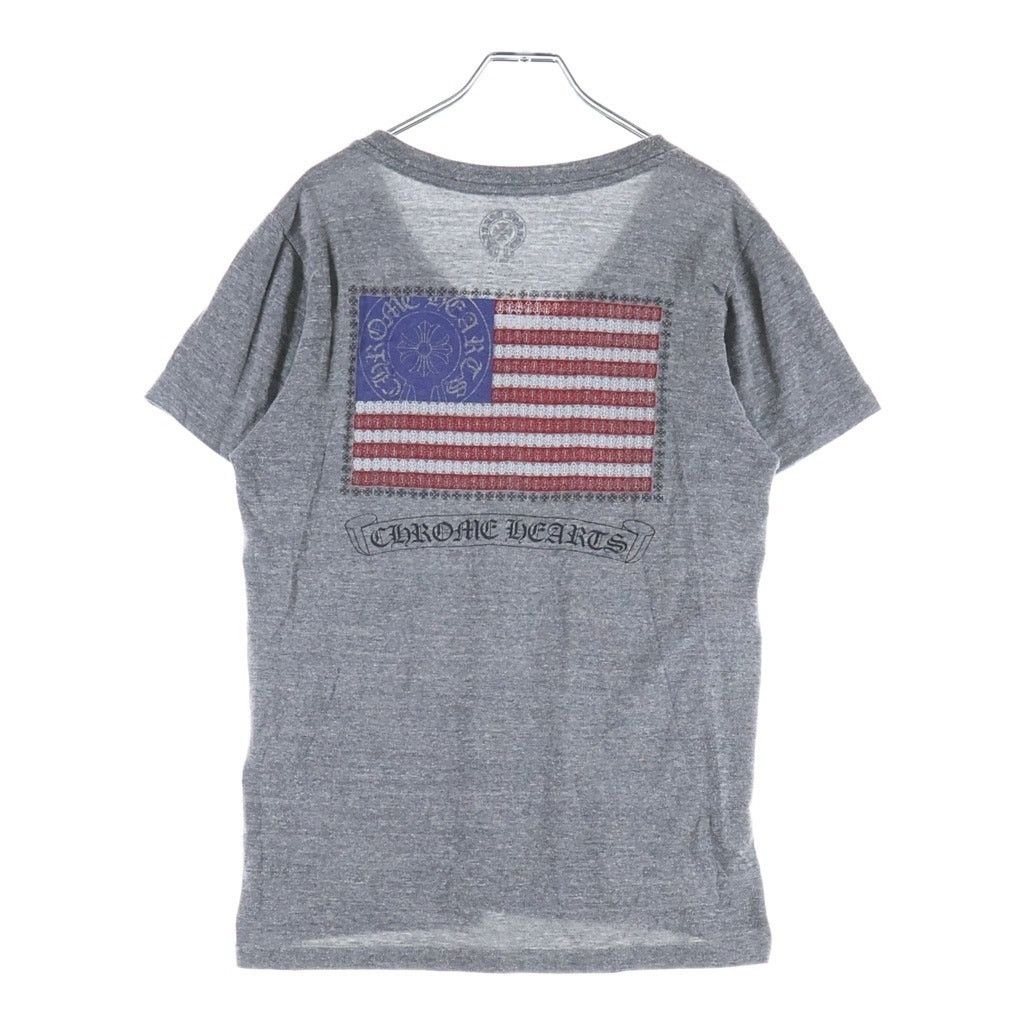 Chrome Hearts CH American Flag And Dagger V Neck T Shirt | Grailed