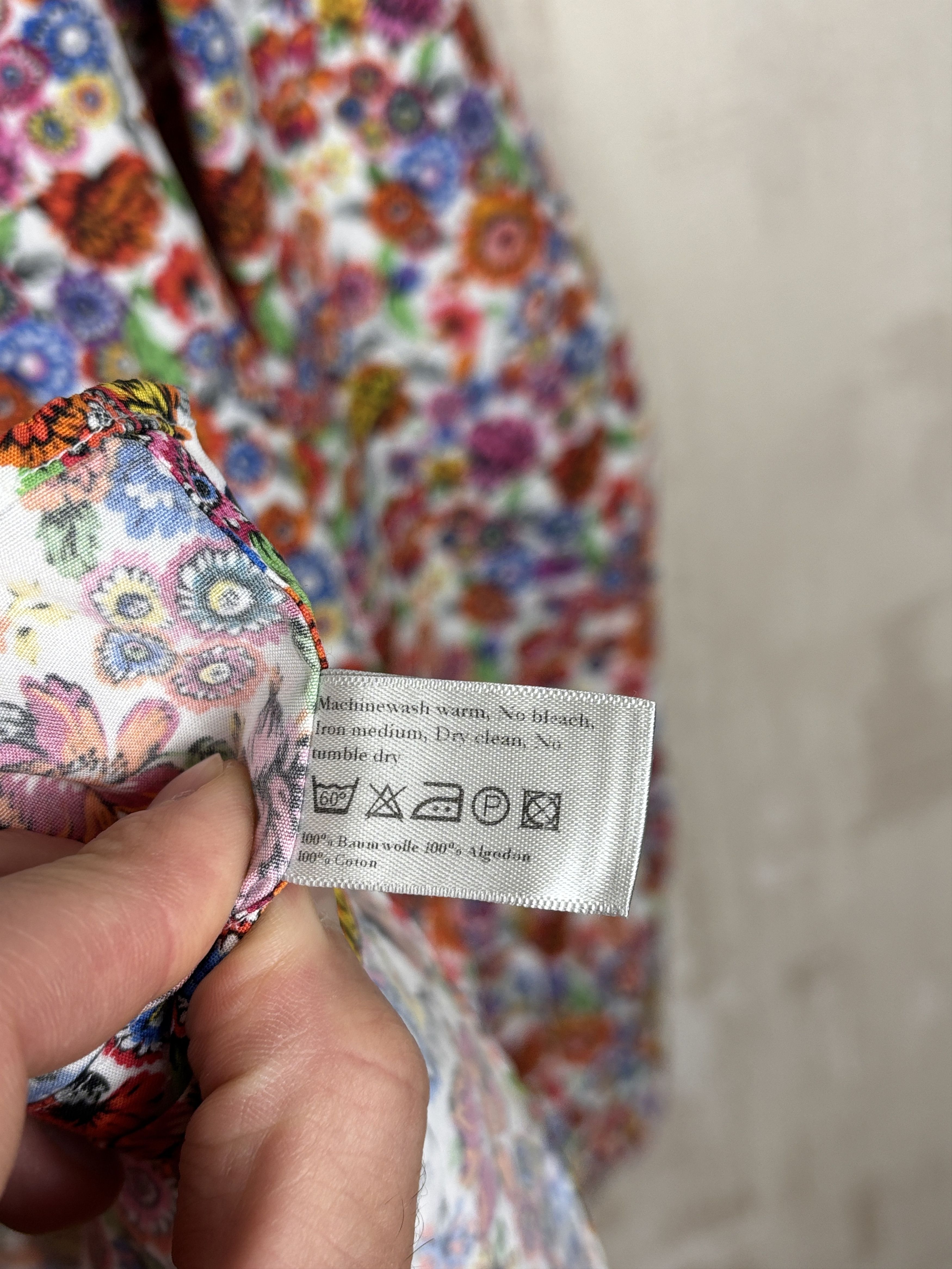Eton Mint! Eton Floral Dress Shirt Sz 40 / M / 15 (3/4) Slim Fit Size US M / EU 48-50 / 2 - 12 Thumbnail