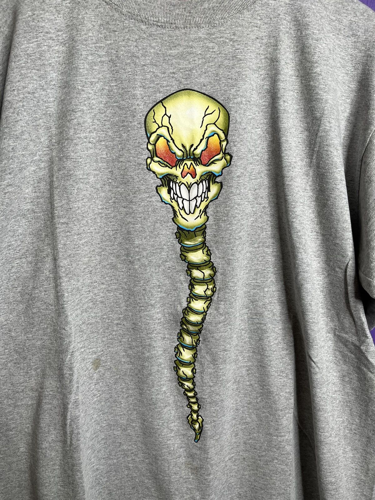 JNCO × Vintage Vintage ‘00s JNCO jeans skeleton/spine logo t-shirt Size US XL / EU 56 / 4 - 3 Thumbnail