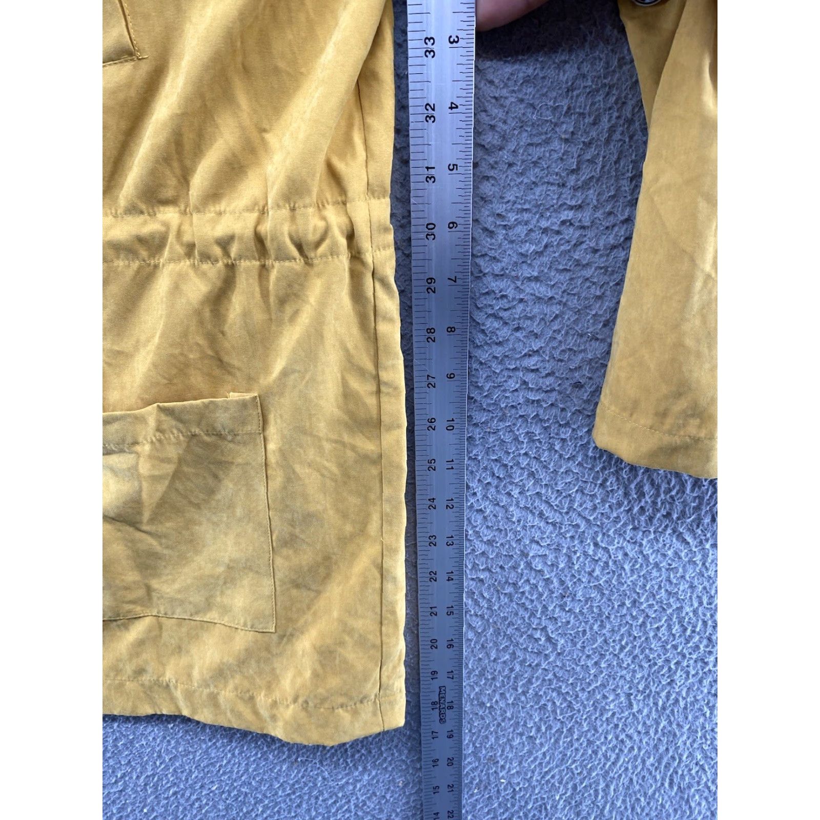 Vintage Before You Women’s Full Zip Jacket Yellow Gold Nylon Blend Hooded M Size Yellow Womens Jacket Size M / US 6-8 / IT 42-44 - 7 Thumbnail