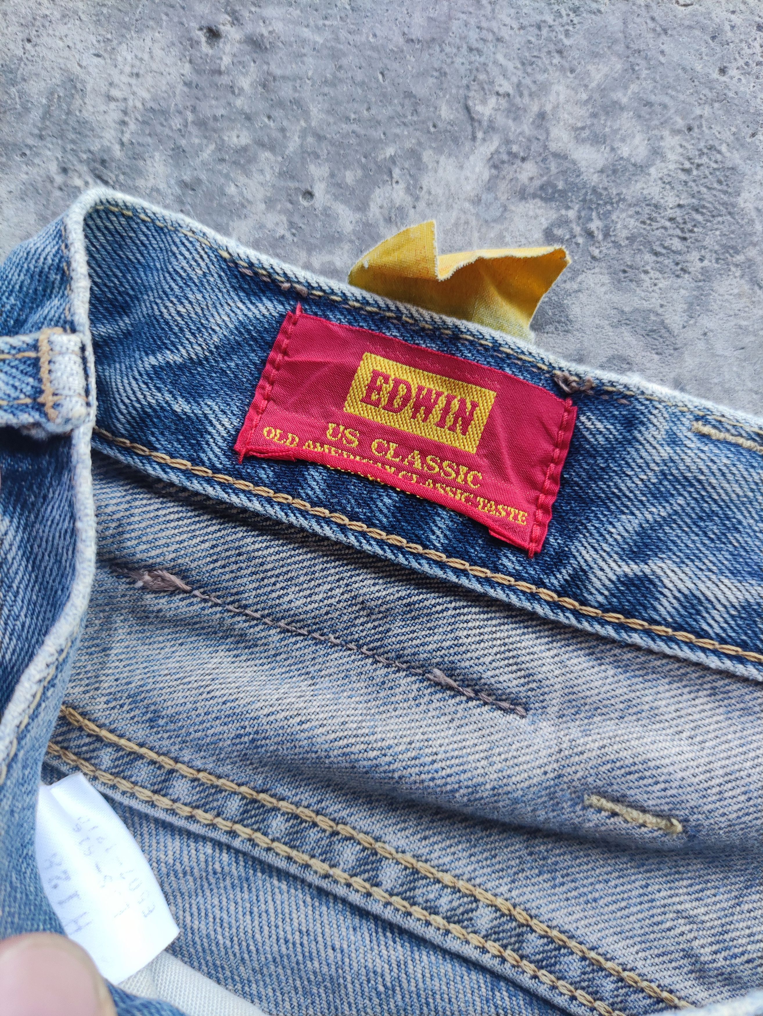 Edwin Vintage Edwin Brand baggy Denim Faded Ripped Pants Size US 44 / EU 60 - 7 Thumbnail
