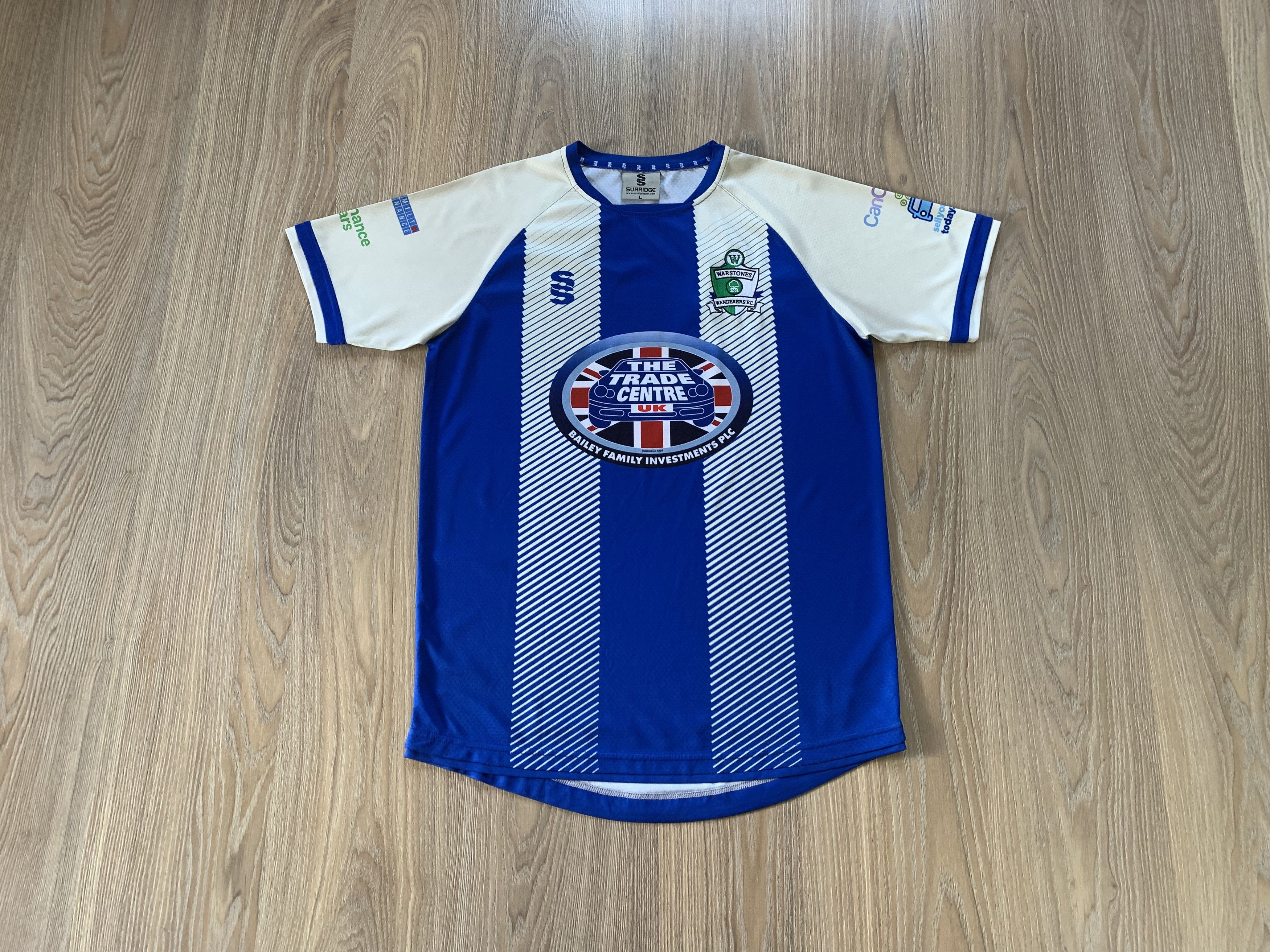 Other Surridge Warstones Wanderers 3 F.C. Jersey Size US L / EU 52-54 / 3 - 1 Thumbnail