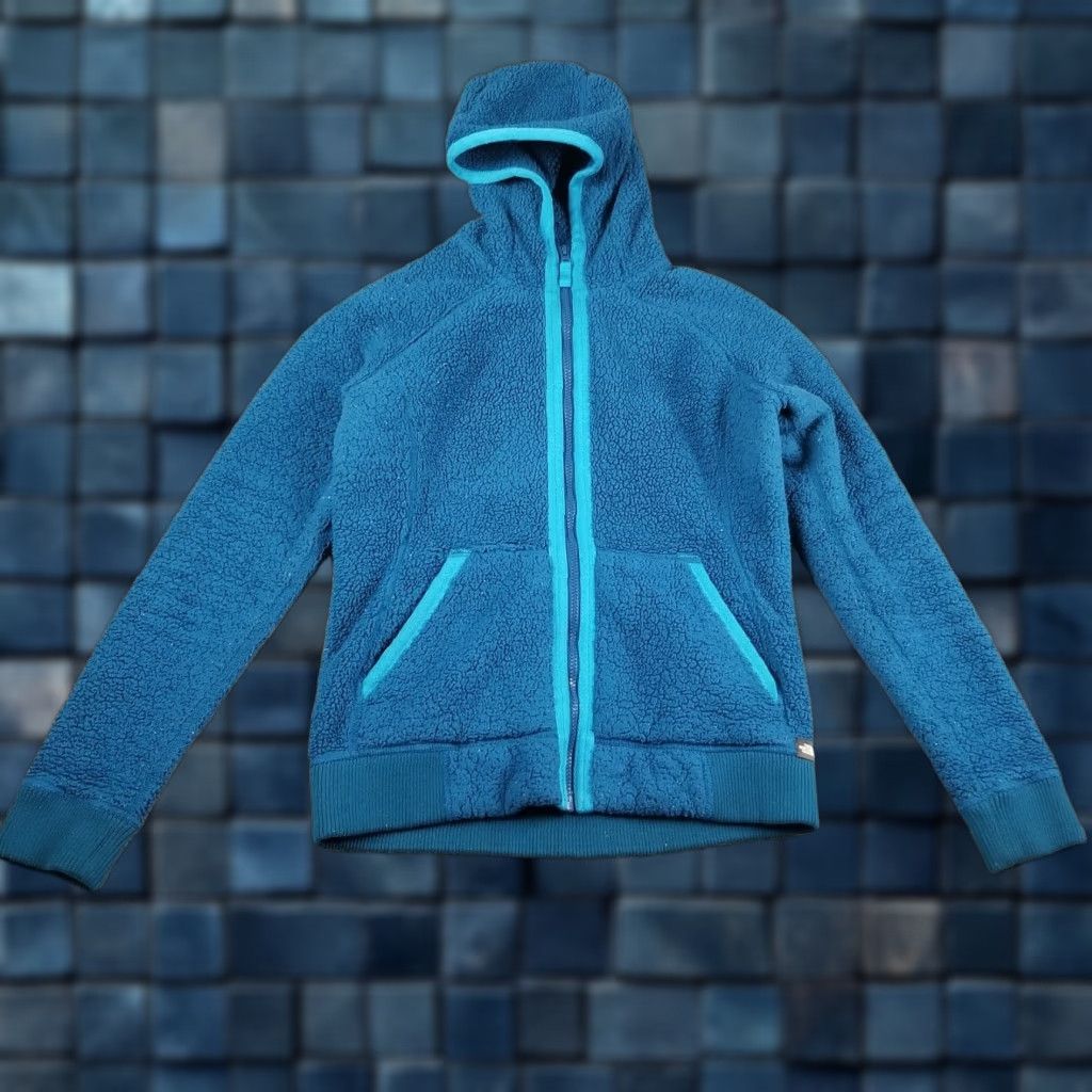 The North Face The North Face Jacket Women Medium Blue Deep Pile Fleece Full Zip Hooded Size M / US 6-8 / IT 42-44 - 1 Thumbnail