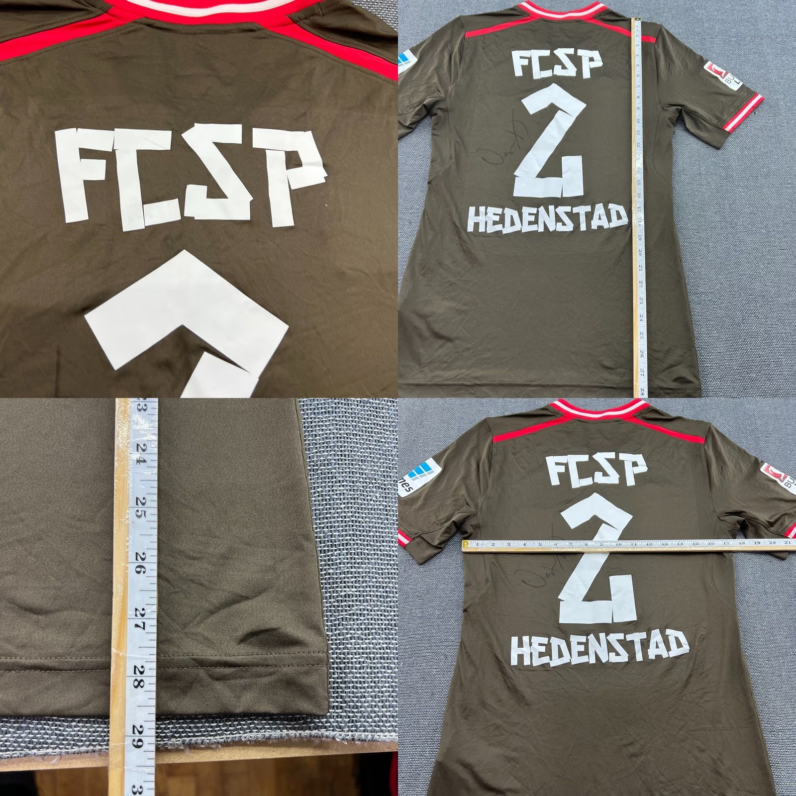 Under Armour Under Armour St Pauli Jersey Sz M Adult Unisex T-Shirt Hedenstad Signed 2016-2017 Home Brown 100% Polyester Moisture Wicking Quick Dry Football Jersey Size US M / EU 48-50 / 2 - 9 Thumbnail