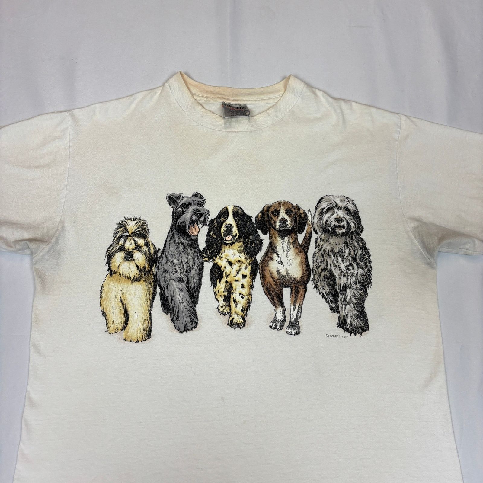 Vintage Vintage Dog Double Sided T Shirt Men's Large Puppy Butts Size US L / EU 52-54 / 3 - 2 Thumbnail