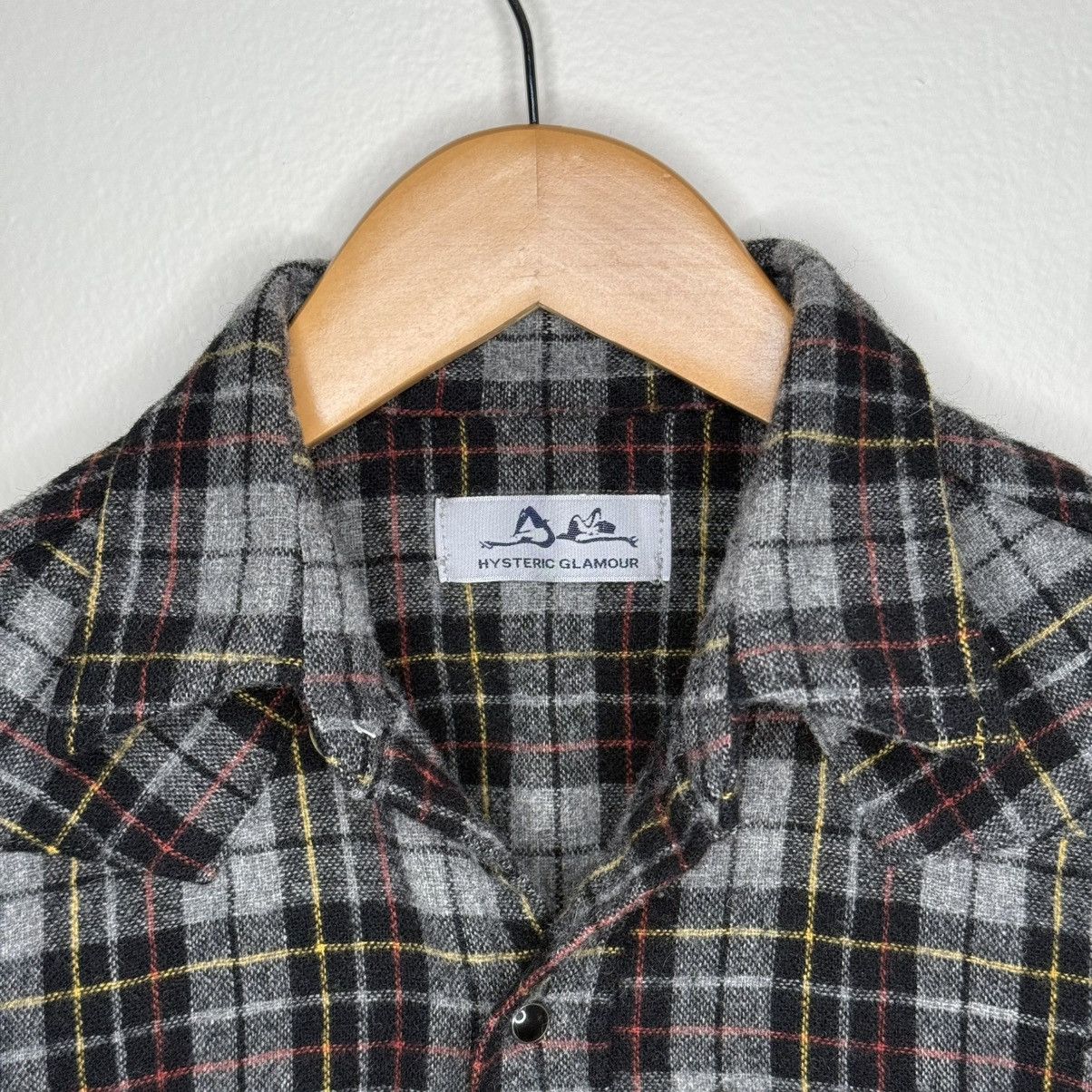 Hysteric Glamour × Vintage Vintage Hysteric Glamour Women’s Wool Plaid Flannel Shirt Size S / US 4 / IT 40 - 3 Thumbnail