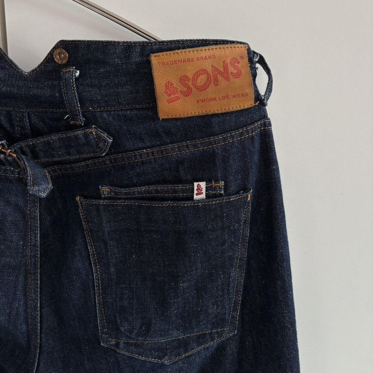 &SONS & SONS Denim Selvage Japanese Jeans Work Wear Engineered Size US 32 / EU 48 - 6 Thumbnail