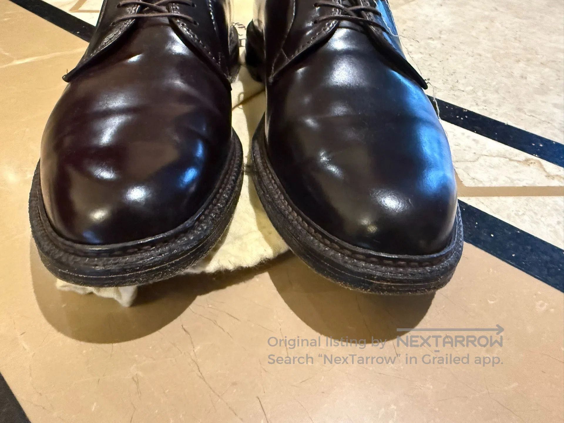 Alden Alden 990 Shell Cordovan Plain Toe Shoes. Size US 10.5 / EU 43-44 - 3 Thumbnail