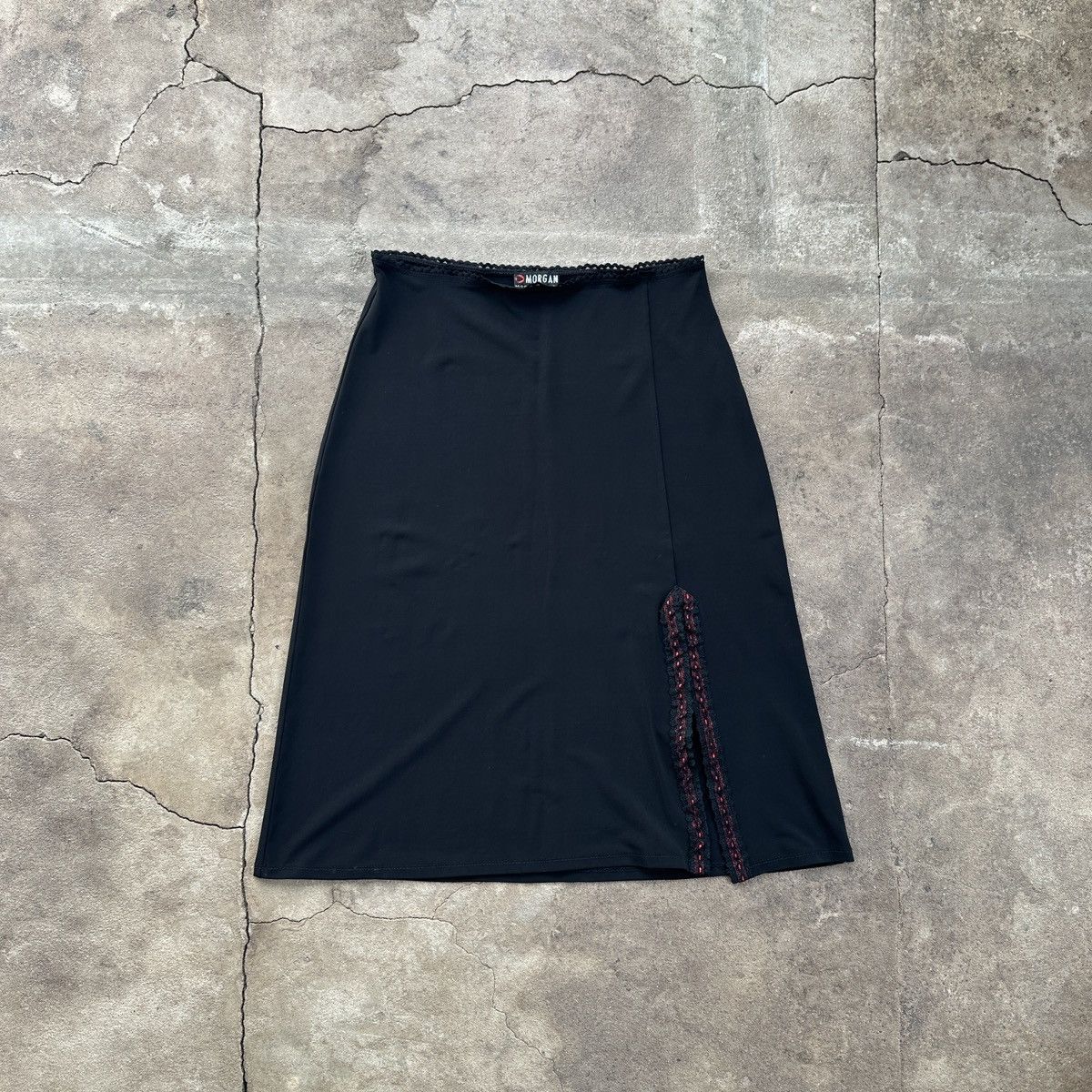 Vintage Vintage Morgan De Toi Paris Midi Skirt Size 26" / US 2 / IT 38 - 1 Thumbnail