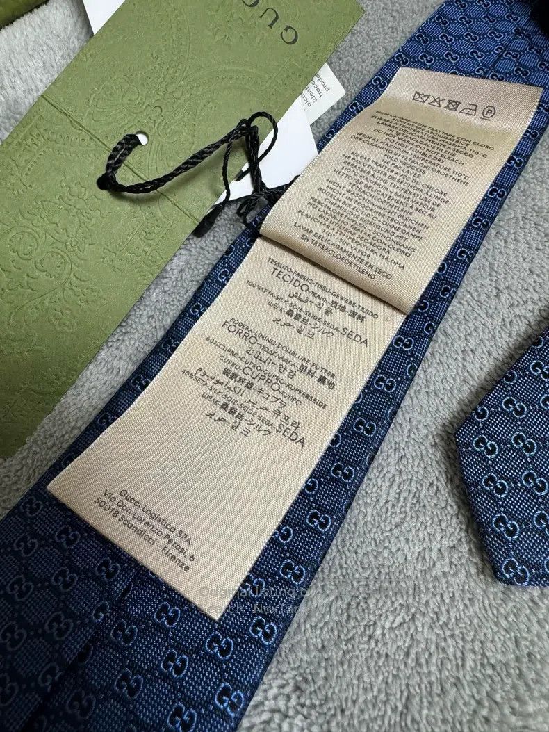 Gucci Gucci Blue tie Size ONE SIZE - 4 Thumbnail