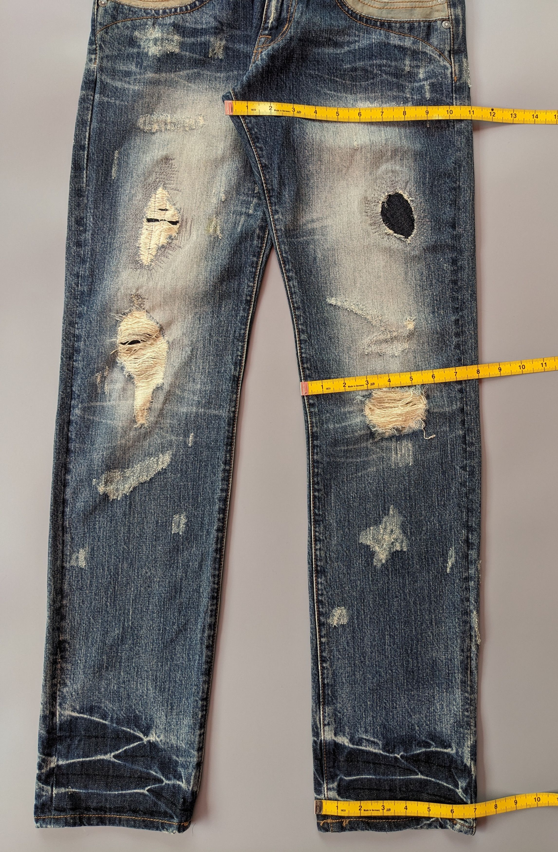 Japanese Brand Standards Of Urban Craft faded distressed jeans Size US 31 - 9 Thumbnail
