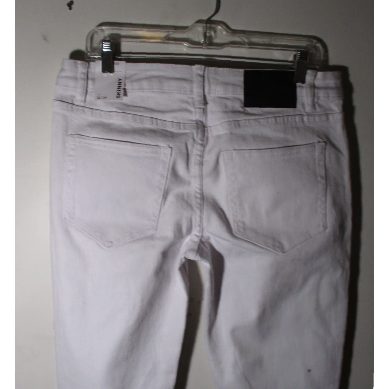 Vintage RUE 21 Skinny Denim Jeans Men's 32X34 White NWT Size US 30 / EU 46 - 4 Thumbnail