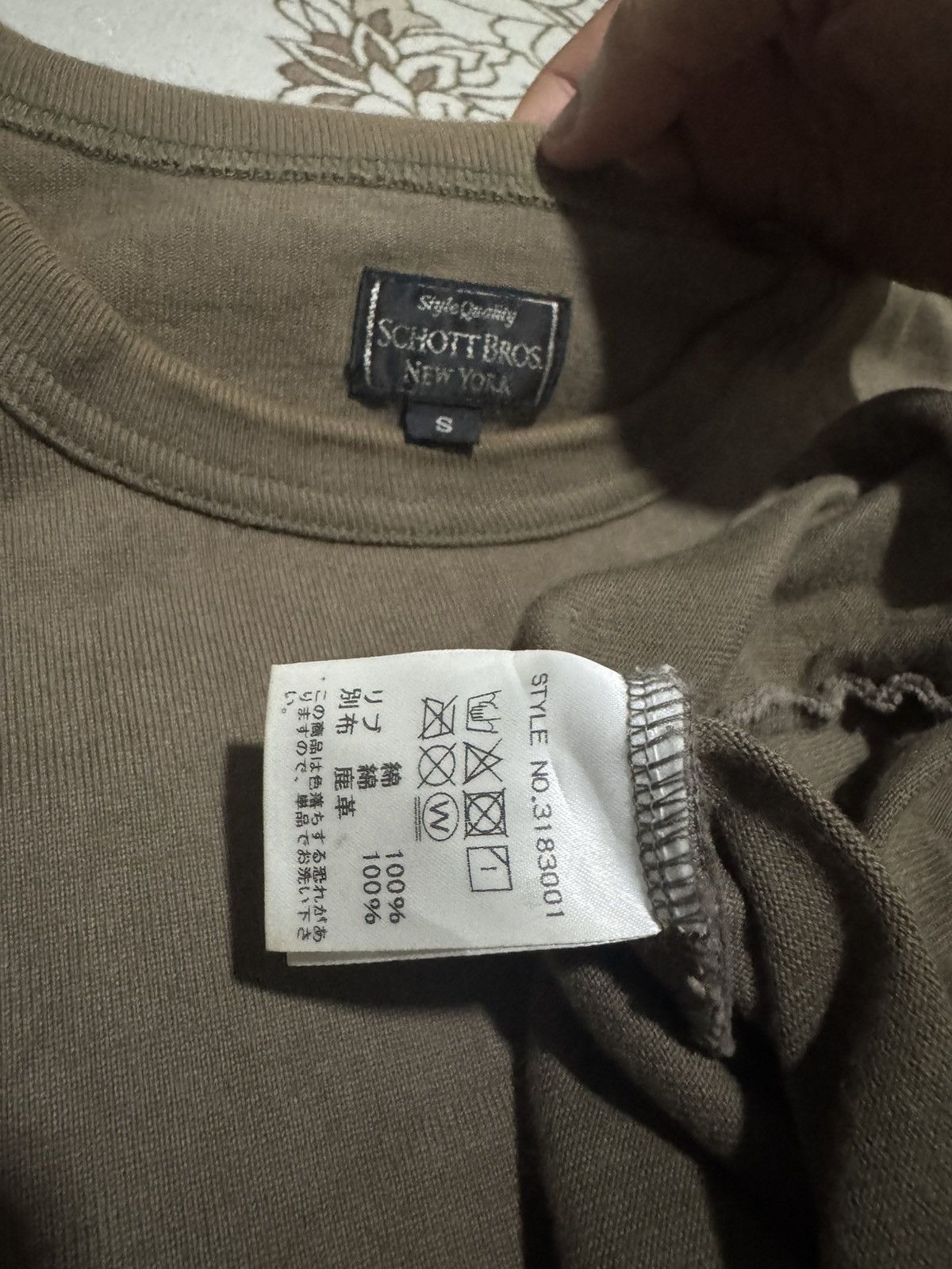 Schott × Vintage Vtg Schott Flatbiller Leather Pocket Tshirt Crewneck Size US S / EU 44-46 / 1 - 5 Thumbnail