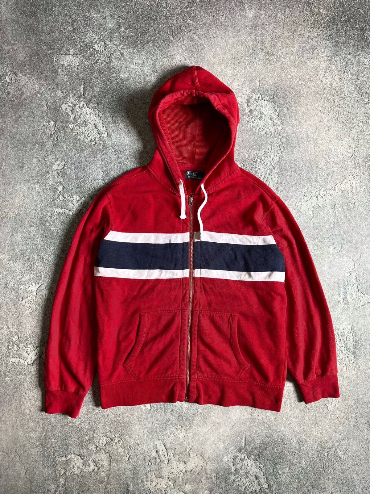 Vintage Vintage Men’s Polo Ralph Lauren Zip Hoodie Small Logo Sz XL Size US XL / EU 56 / 4 - 1 Thumbnail