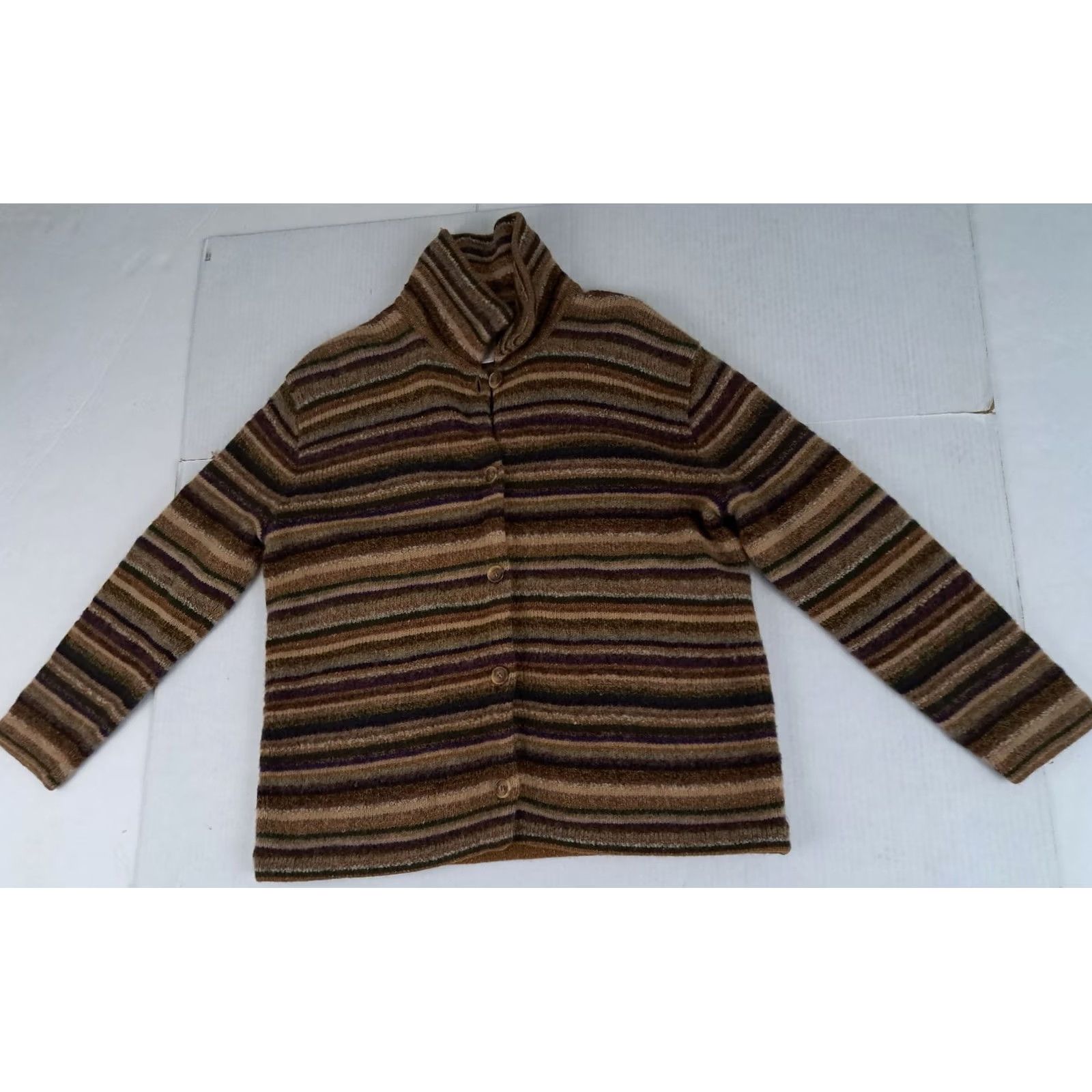 Jones New York Vintage Wool & Lambswool Cardigan P/L Jones NY Size S / US 4 / IT 40 - 2 Thumbnail