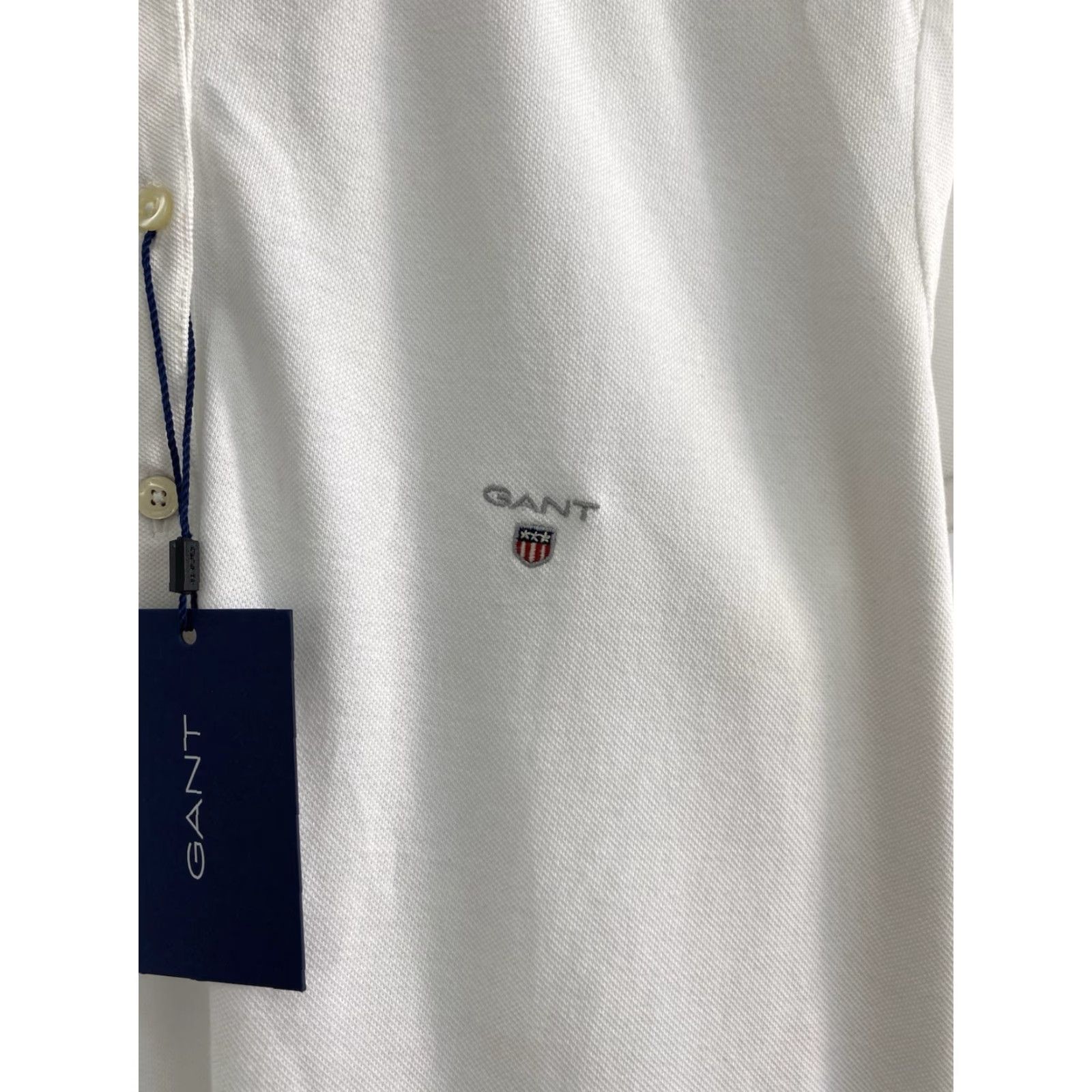Gant GANT Polo T-Shirt White Retro XL Mens Size US XL / EU 56 / 4 - 4 Thumbnail