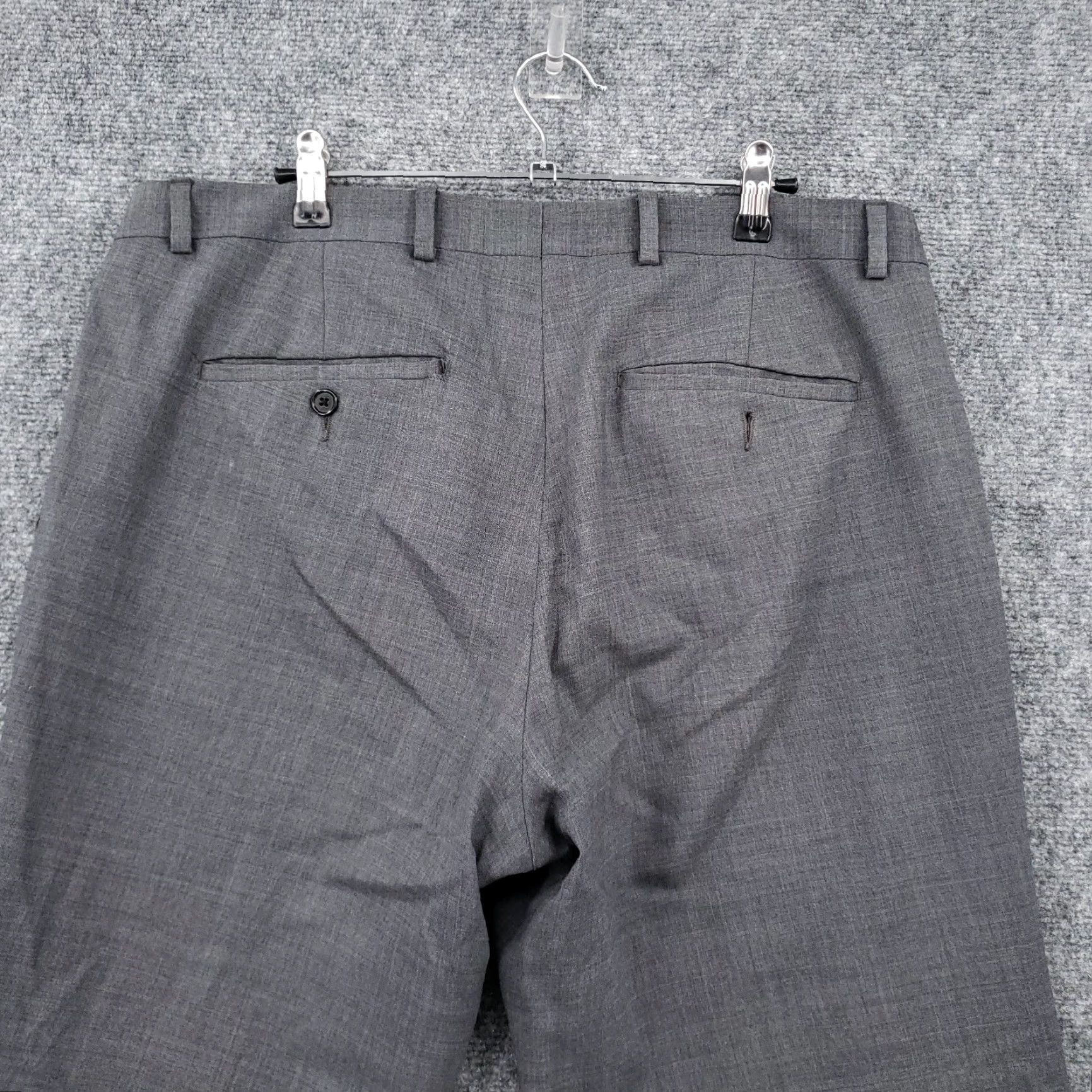Theory Theory Mens Dress Pants 34 Gray Mid-Rise Straight Leg Flat Front Business Casual Pants Size US 34 / EU 50 - 6 Thumbnail
