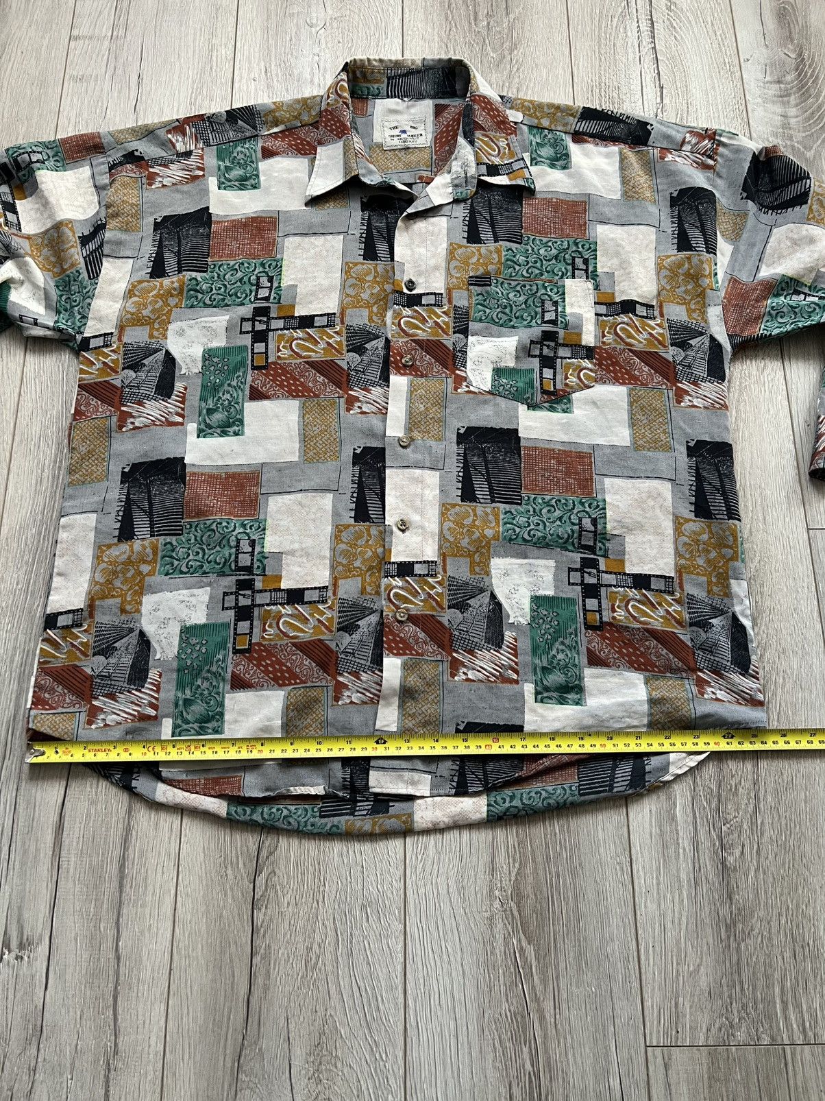 Vintage Vintage Patchwork Shirt The Big Shirt Maker by South West Size US XL / EU 56 / 4 - 10 Thumbnail