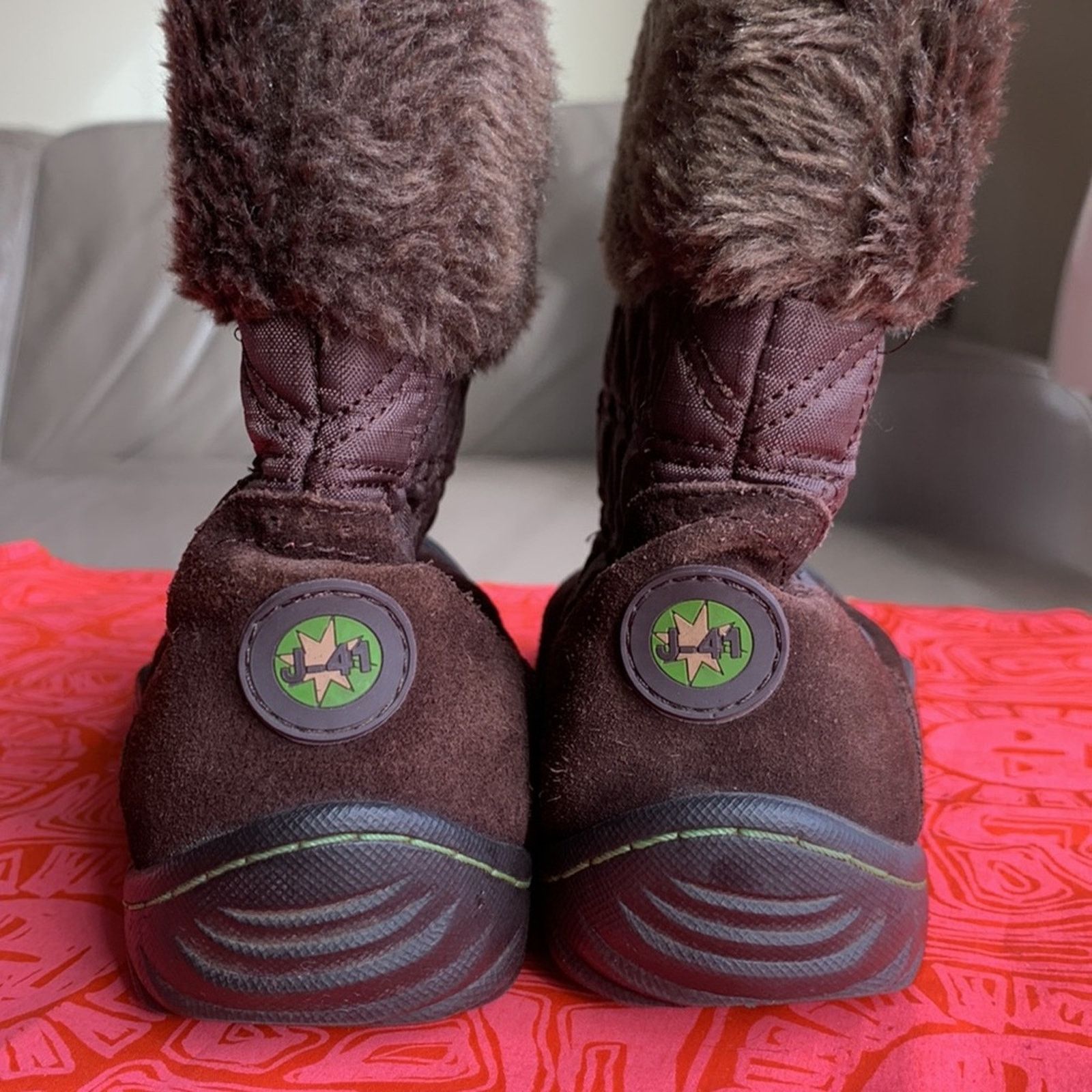 Vintage Jambu Stream J-41 Brown Quilted and suede Booties Size US 7 / IT 37 - 6 Thumbnail
