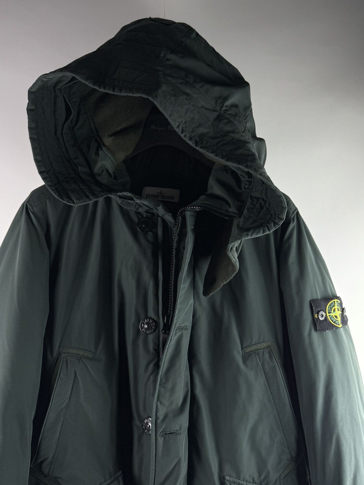 Stone Island Stone Island Micro Reps Military Down Filed Parka Jacket 🥶 Size US M / EU 48-50 / 2 - 2 Thumbnail