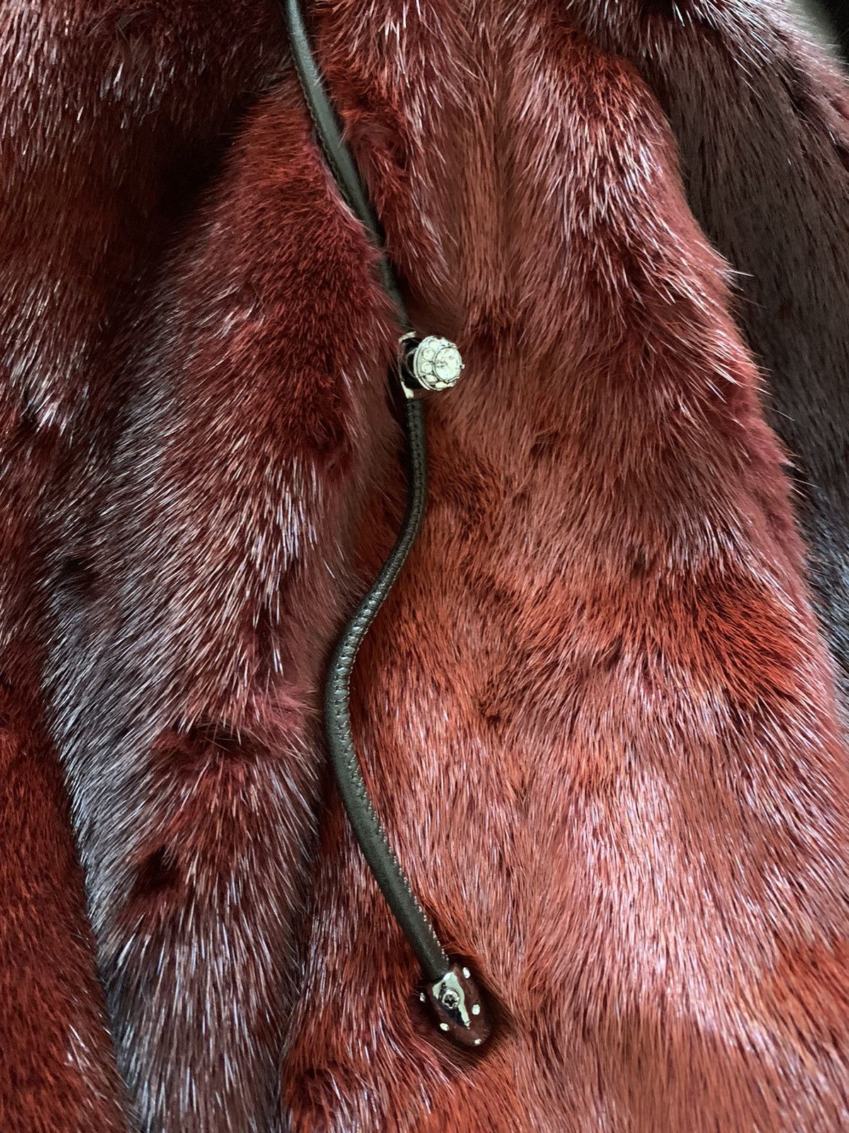 Japanese Brand Kopenhagen burgundy mink. Size M / US 6-8 / IT 42-44 - 3 Thumbnail