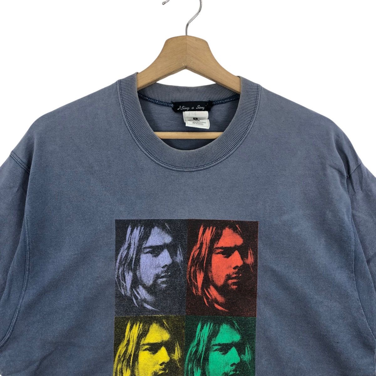 Band Tees Vintage KURT COBAIN Nevermind Andy Warhol Tee Shirt Nirvana Size US M / EU 48-50 / 2 - 2 Thumbnail