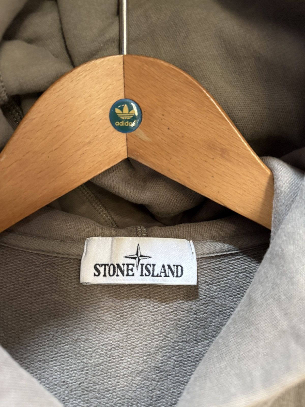 Stone Island Stone Island Zipper Hoodie Soft Green Faded Tee Size US L / EU 52-54 / 3 - 3 Thumbnail