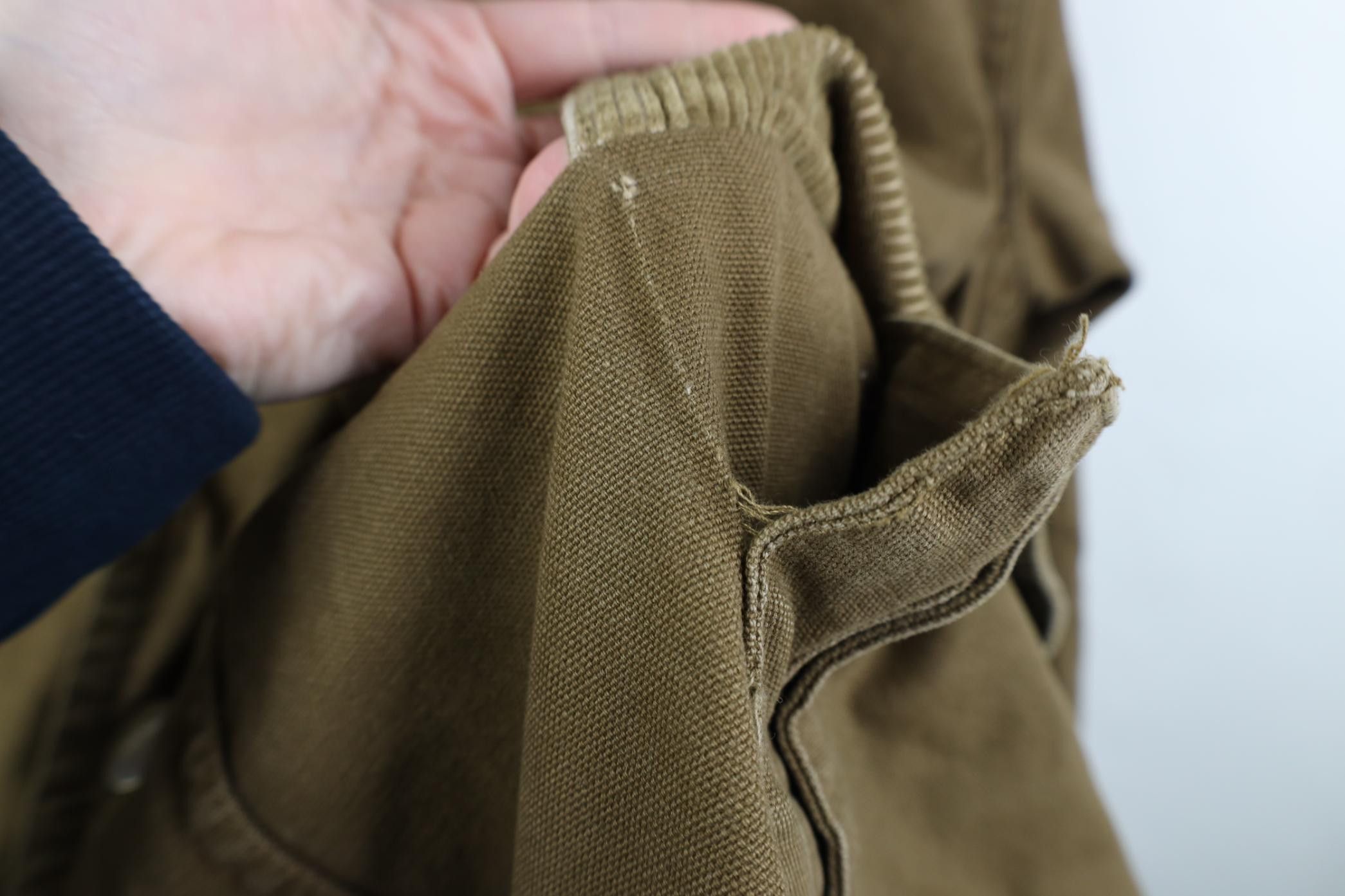Vintage Vintage 90s Streetwear Lined Hooded Canvas Chore Jacket Size US XL / EU 56 / 4 - 6 Thumbnail