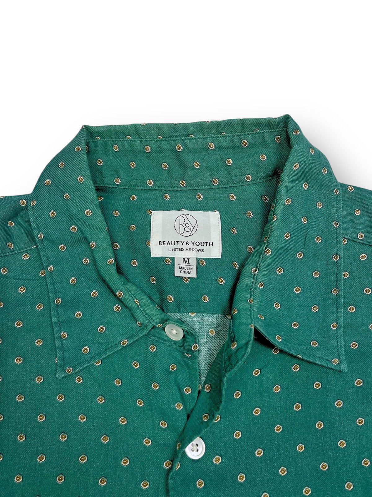 BEAUTY&YOUTH × Japanese Brand × United Arrows Beauty & Youth By United Arrows Long Sleeve Polkadot Shirt Size US S / EU 44-46 / 1 - 5 Thumbnail