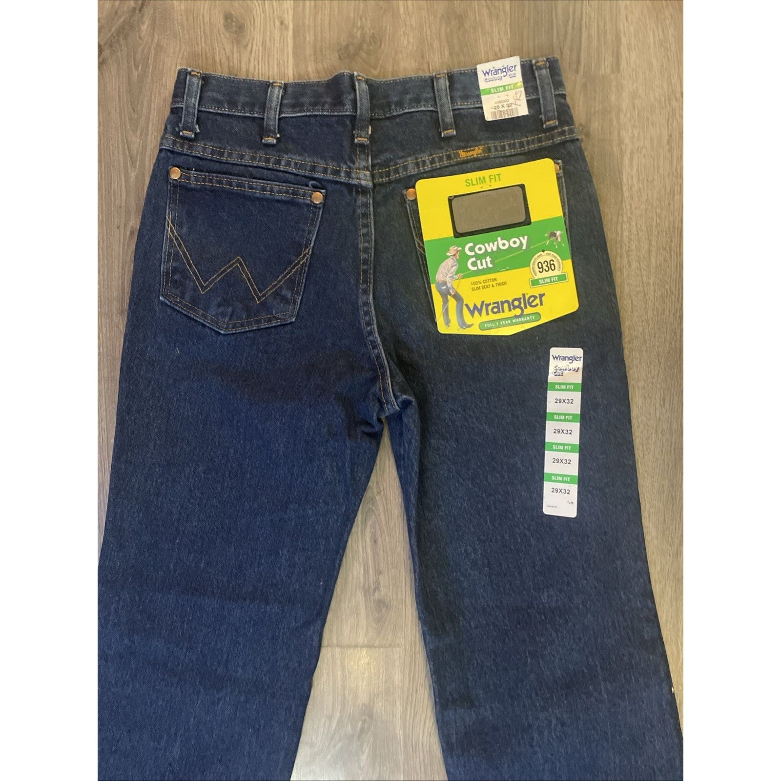 Wrangler Wrangler, 936, Slim Fit, Jeans, Men’s 29x32, Cowboy Cut Size US 29 - 12 Thumbnail