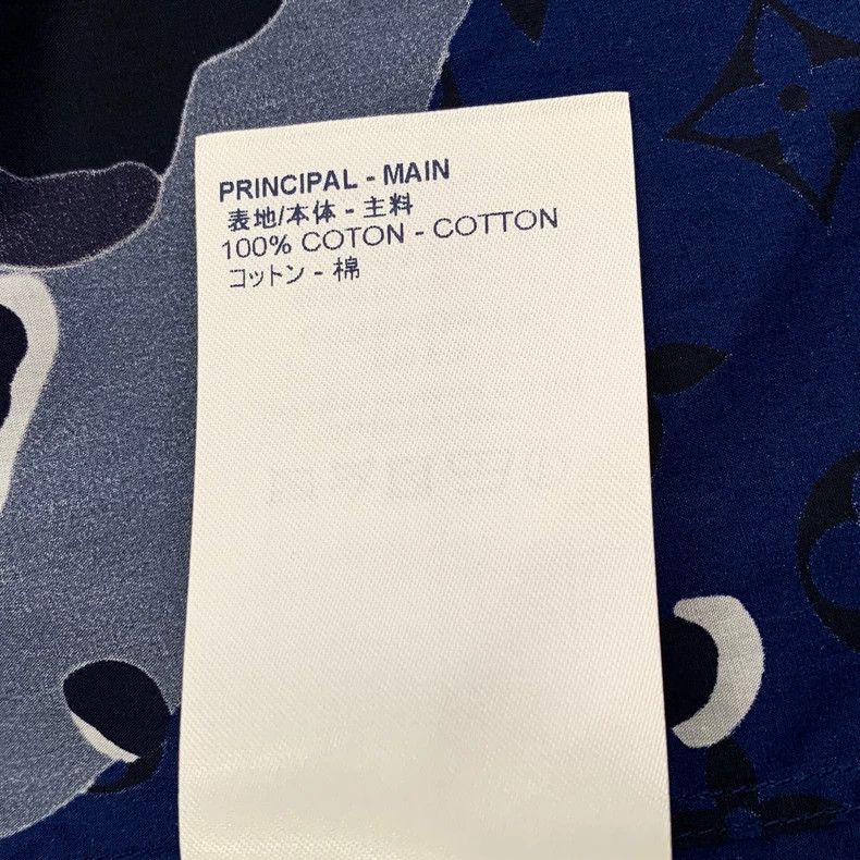 Louis Vuitton Louis Vuitton Navy logo full-print camo cotton long-sleeve Size US M / EU 48-50 / 2 - 7 Thumbnail