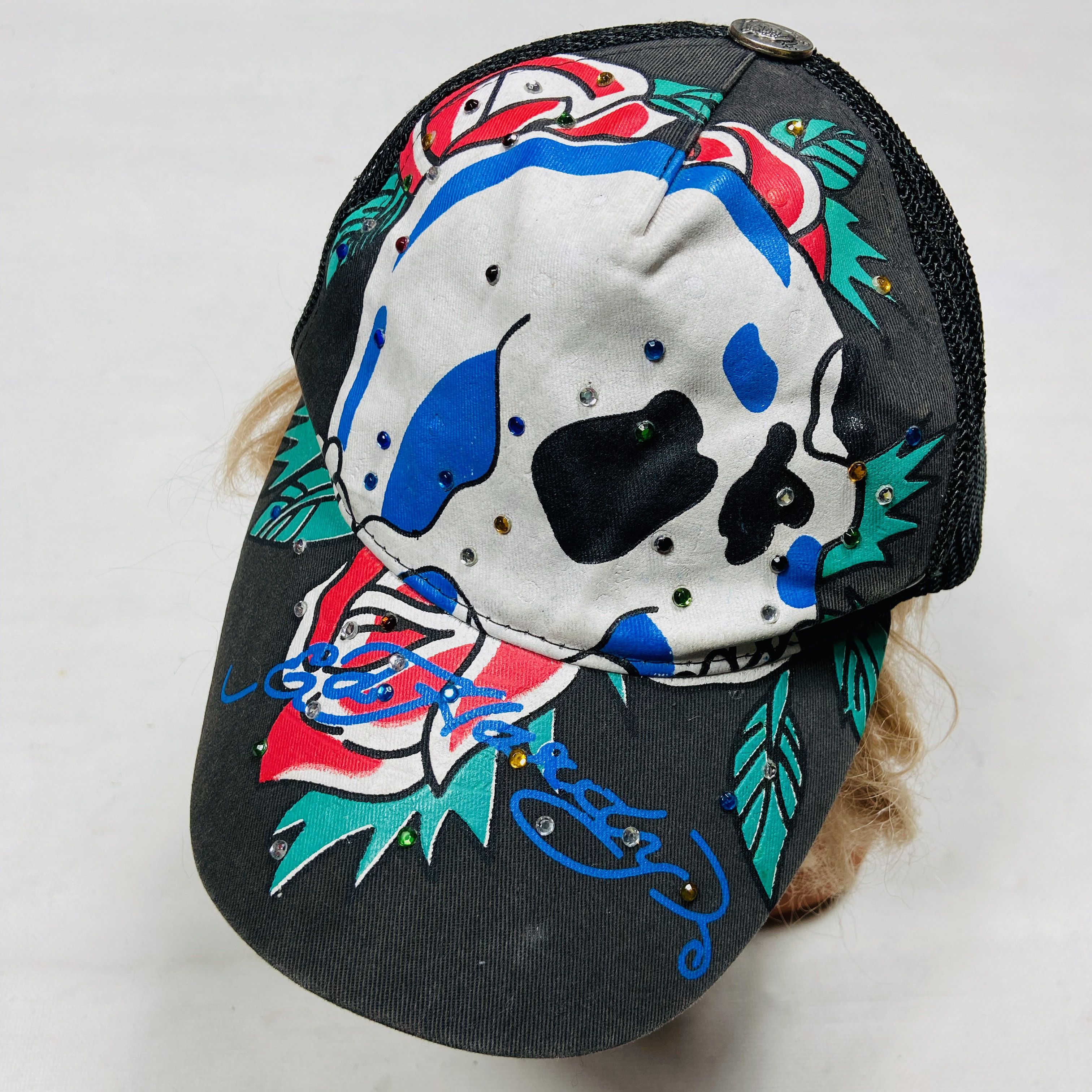 Christian Audigier ED HARDY CHRISTIAN AUDIGIER FADED VINTAGE SKULL CAP - № 4126 Size ONE SIZE - 2 Thumbnail