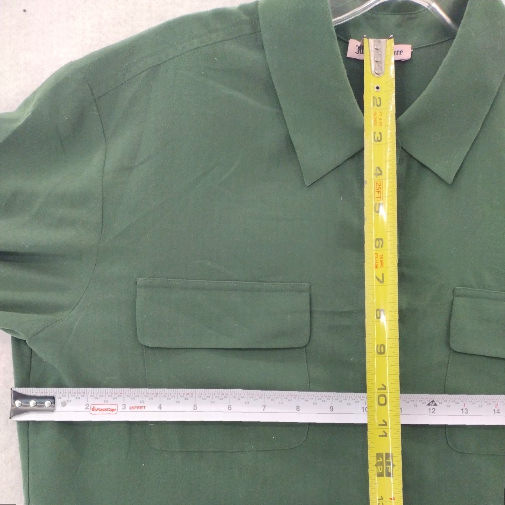 Juicy Couture Juicy Couture Blouse Women's Blouse4 Button Up Collared Green Juniper Green Long Sleeve Classic Size 4 XS? Size S / US 4 / IT 40 - 4 Thumbnail