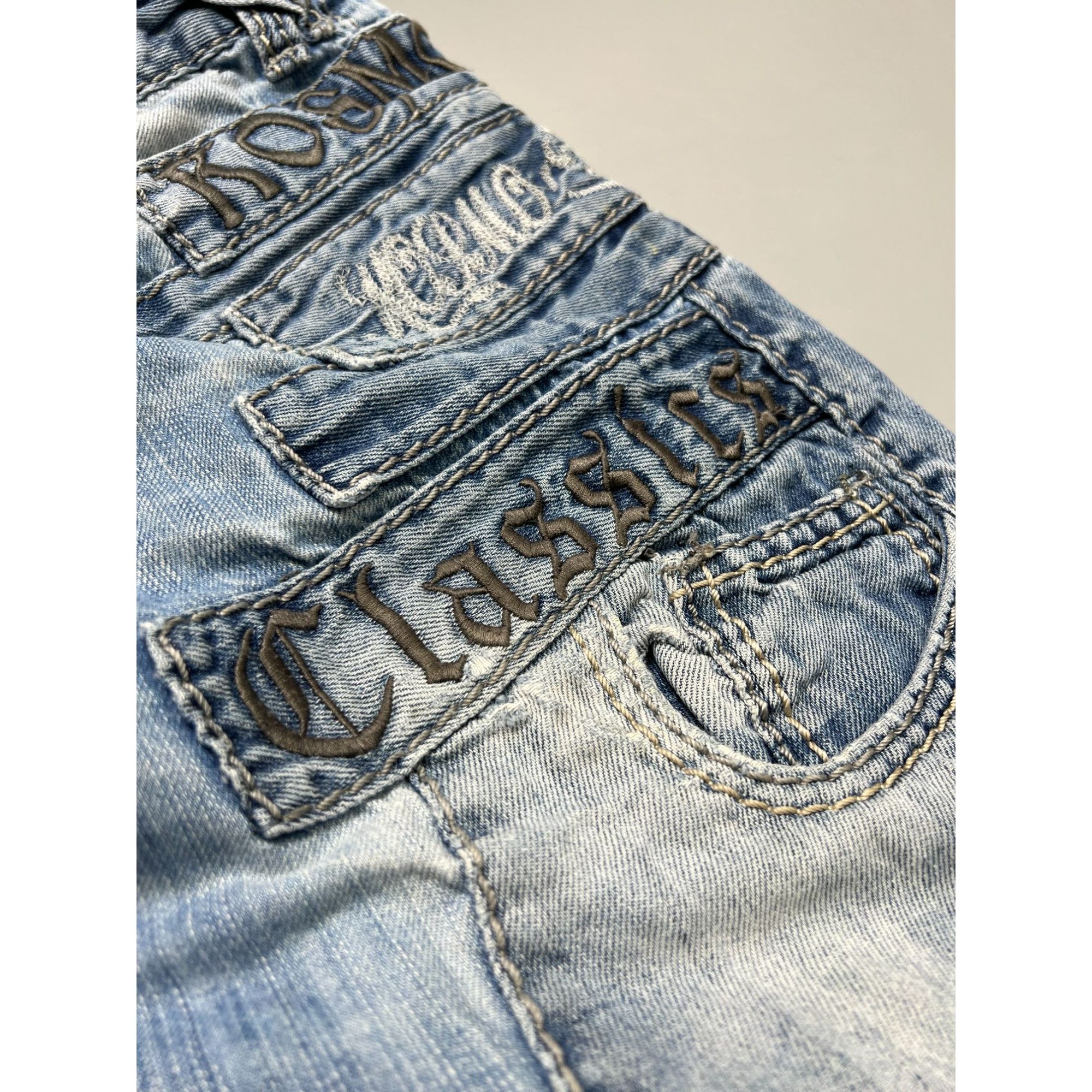 Other K&M Kosmolupo Embroidered Vintage Rap Jeans (Y1037) Size US 34 / EU 50 - 8 Thumbnail