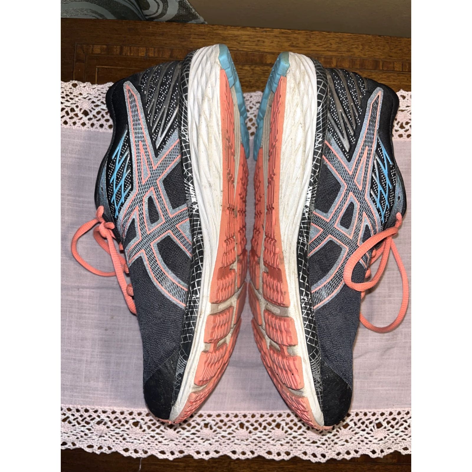 Asics ASICS GEL-Cumulus 21 Hyper Flash Black Women's Athletic Sneakers Size 8.5 Running Jogging Size US 8.5 / IT 38.5 - 3 Thumbnail