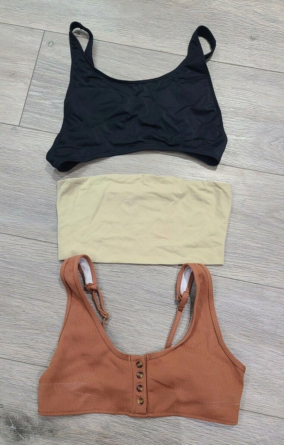 Shein Large Swimsuit Top Lot Bandeau Wide Strap Size ONE SIZE - 1 Thumbnail