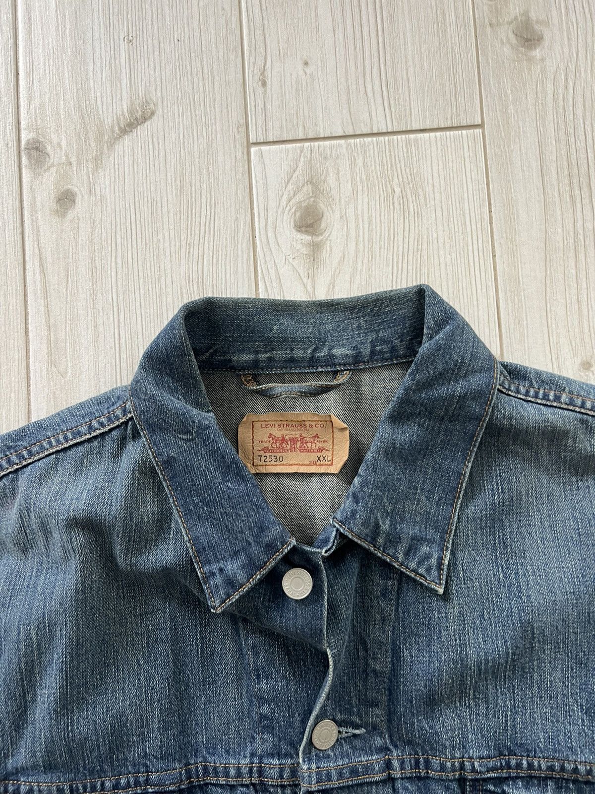 Levi's Vintage Levis Usa Trucker Denim Levis Jeans Jacket Medium Size US XL / EU 56 / 4 - 11 Thumbnail