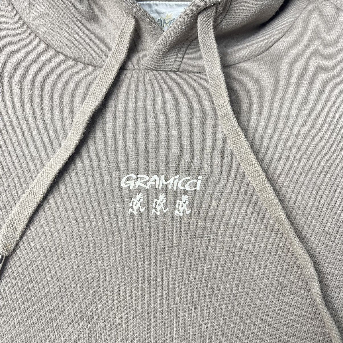 Gramicci Gramicci Minimal Logo Hoodie Beige Outdoor Streetwear Size US L / EU 52-54 / 3 - 3 Thumbnail