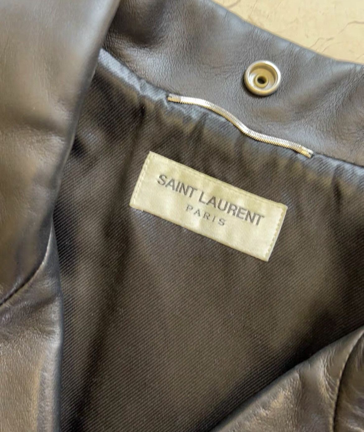 Saint Laurent Paris Saint Laurent Lambskin leather jacket Size US S / EU 44-46 / 1 - 7 Thumbnail
