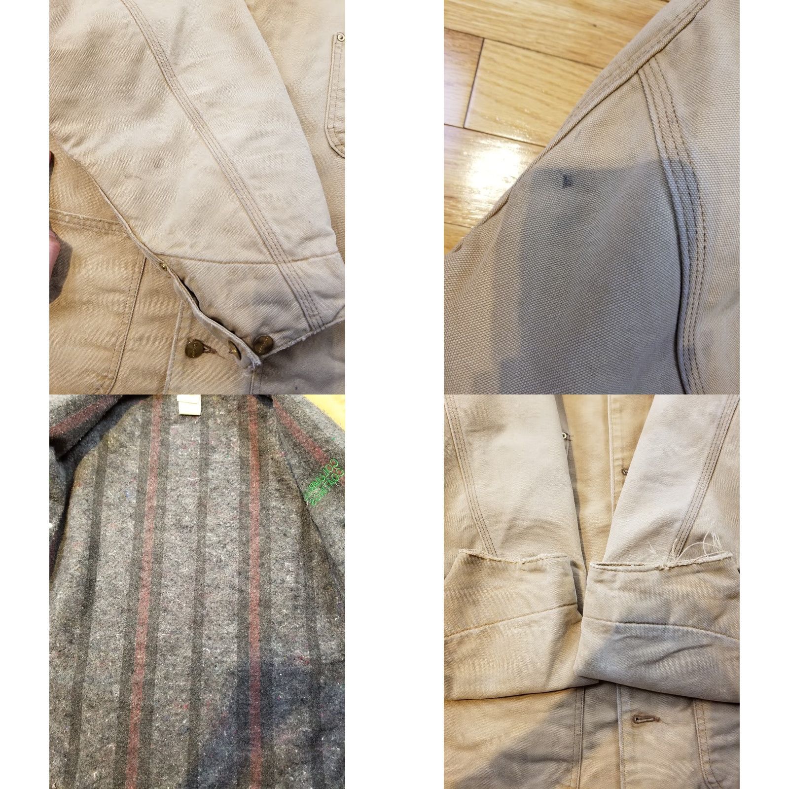Carhartt VINTAGE Carhartt DUCK CHORE WORK BLANKET LINING DISTRESSED JACKET SZ 48 MAN Size US M / EU 48-50 / 2 - 9 Thumbnail