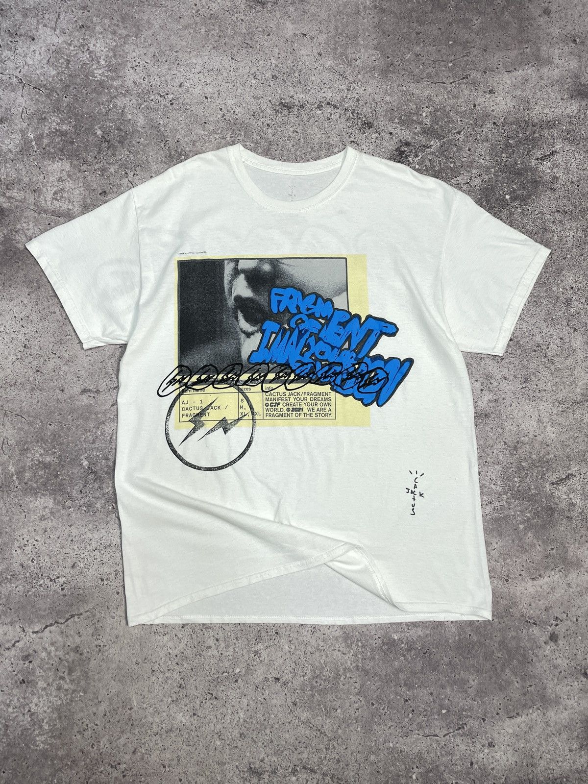 Travis Scott Travis Scott Cactus Jack T-shirt For Fragment Manifest Tee Size US L / EU 52-54 / 3 - 2 Thumbnail